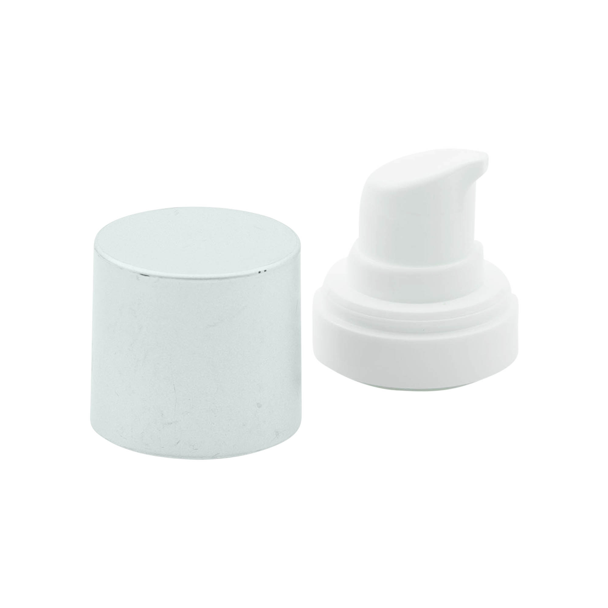 Airless Dispenser Pumpkopf 'Micro', PP-Kunststoff, silber Airless Dispenser Pumpkopf 'Micro', PP-Kunststoff, silber