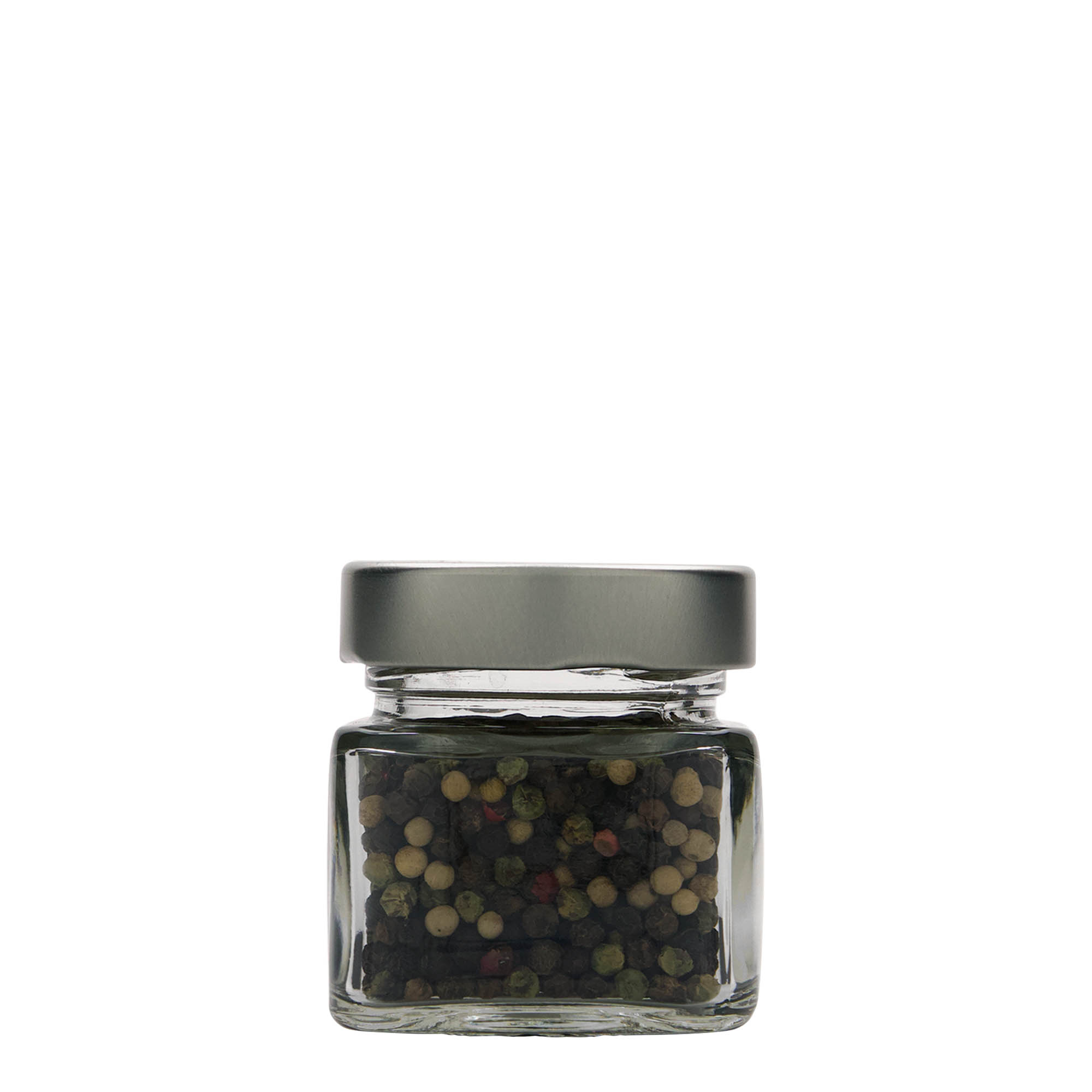 106 ml Vierkantglas 'Ikarus', Mündung: Deep-Twist-Off (DTO 58)