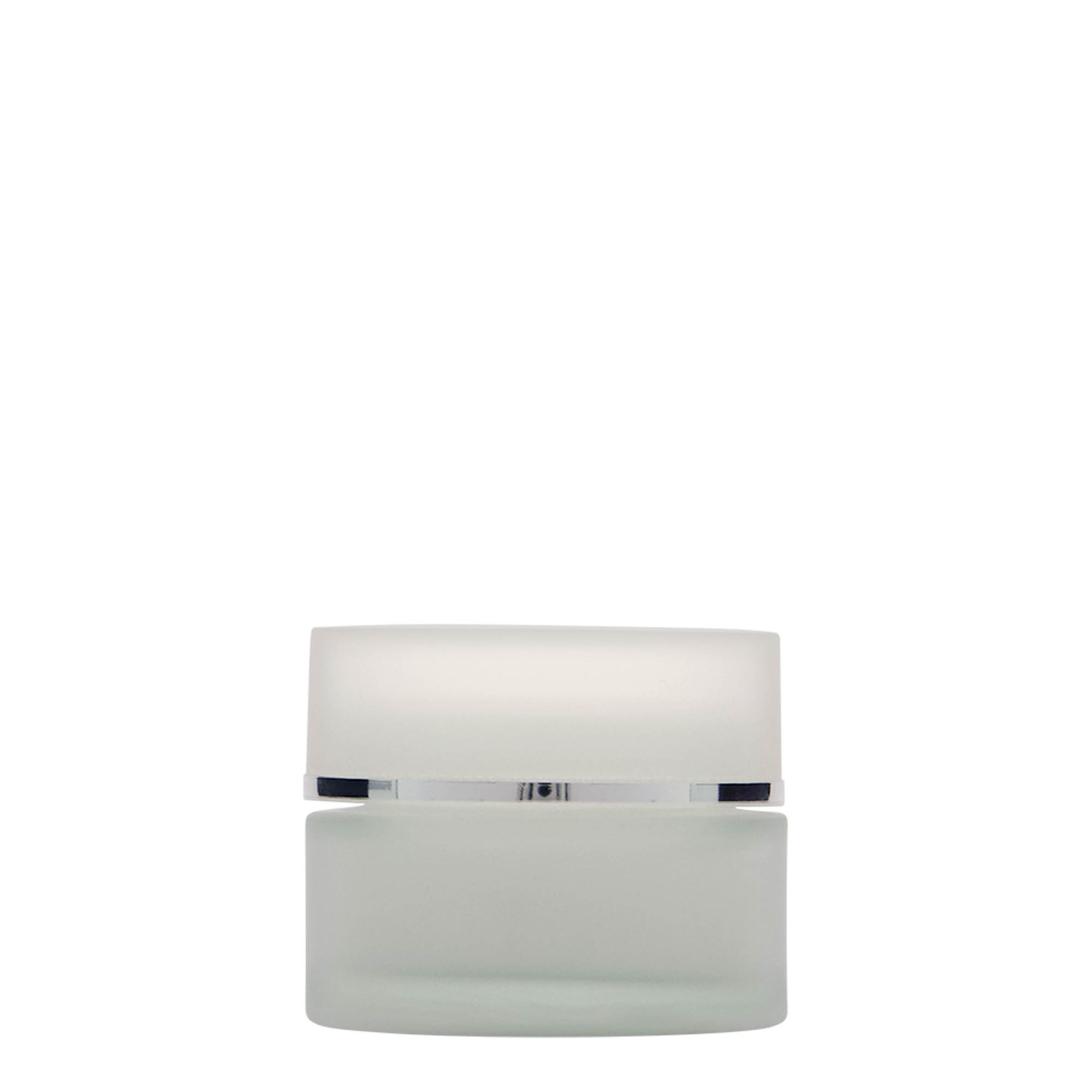 50 ml Tiegel 'Platin Edition', Glas, geeist, Mündung: Schraubverschluss 50 ml Tiegel 'Platin Edition', Glas, geeist, Mündung: Schraubverschluss