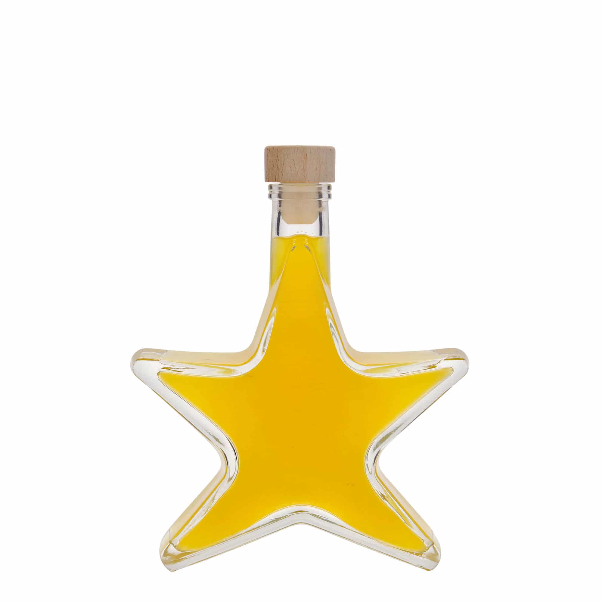 200 ml Glasflasche «Stern», Mündung: Kork