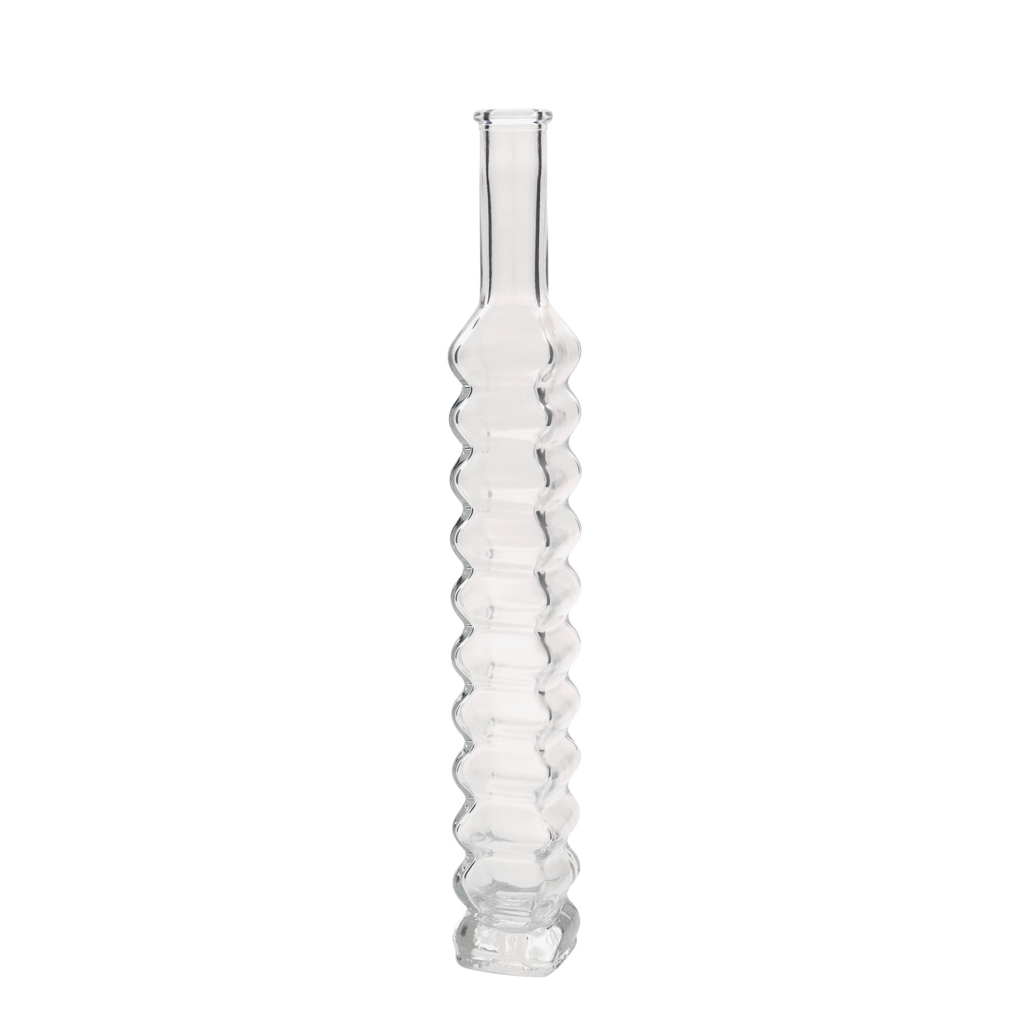 200 ml Glasflasche 'Roma, quadratisch, Mündung: Kork