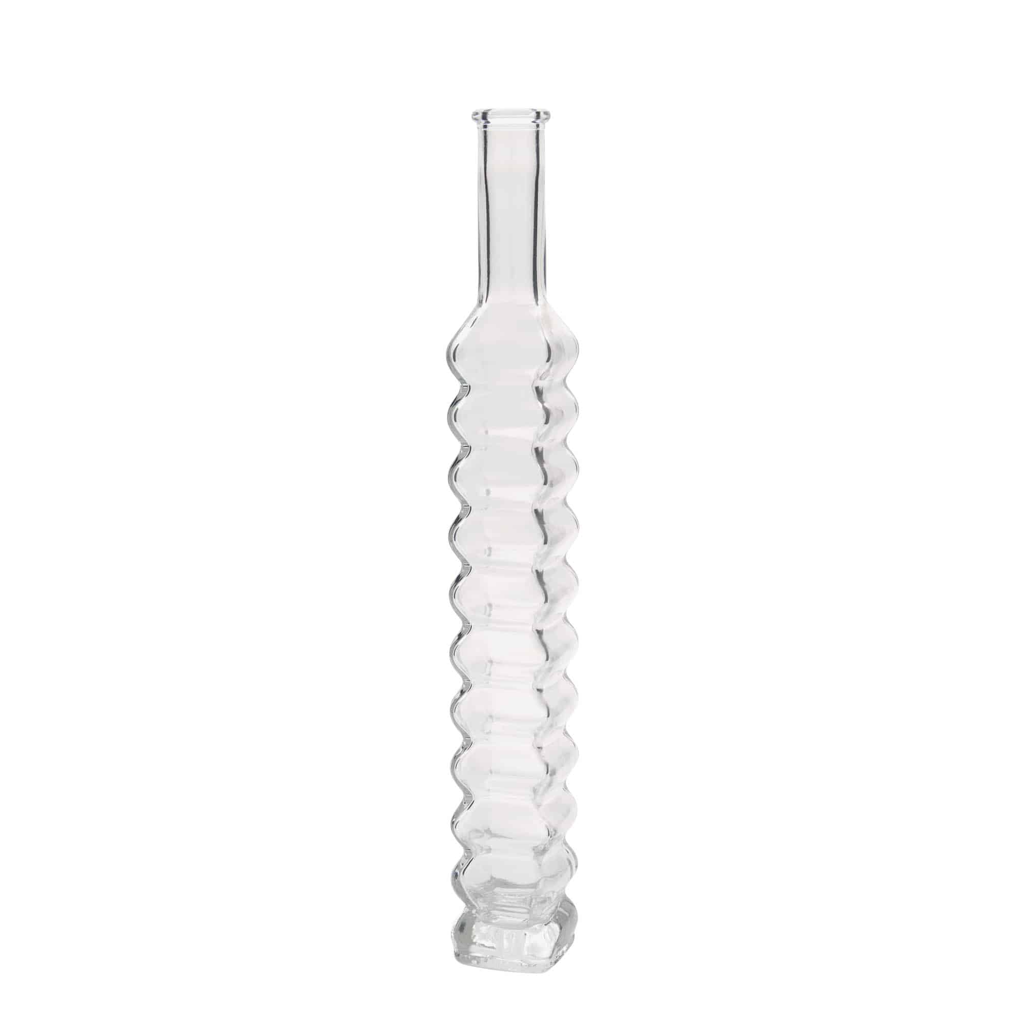 200 ml Glasflasche «Roma», quadratisch, Mündung: Kork