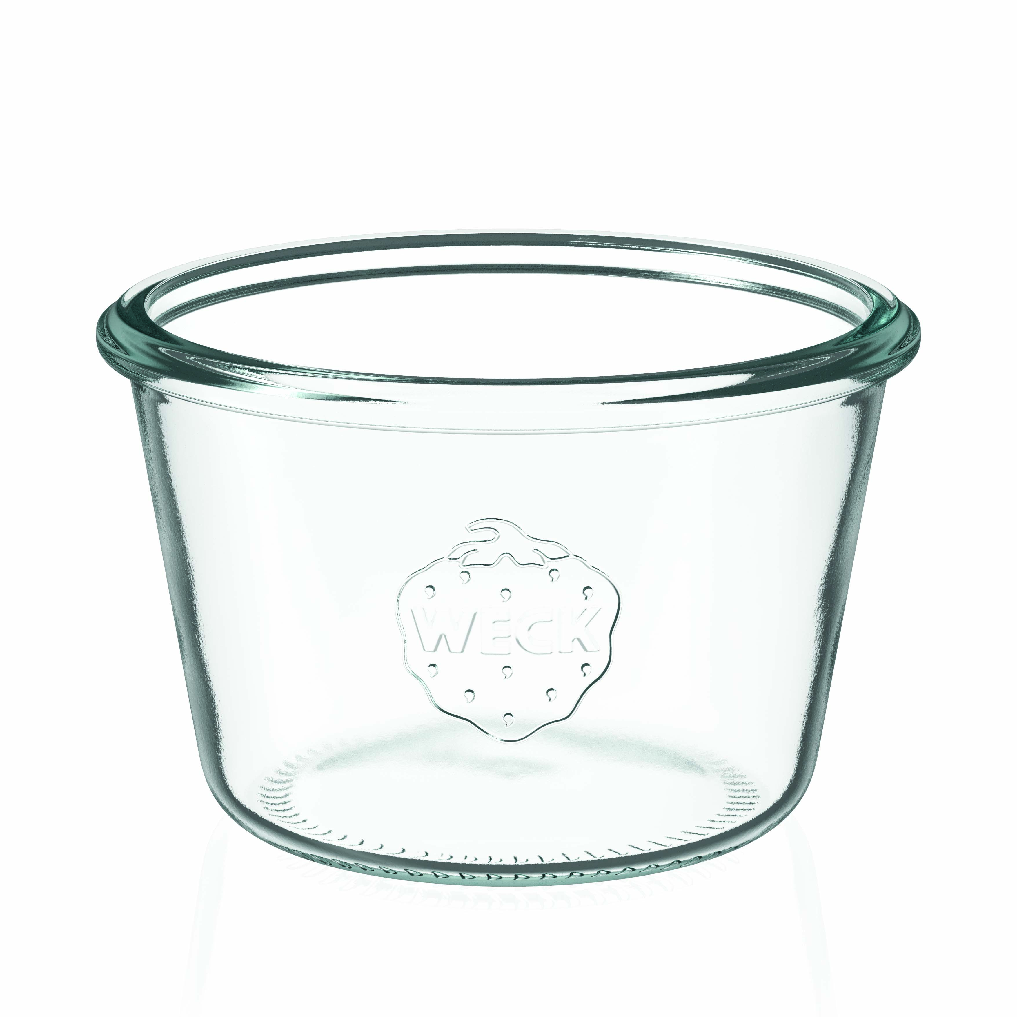 6x 370 ml WECK-Sturzglas mit Glasdeckel RR 100