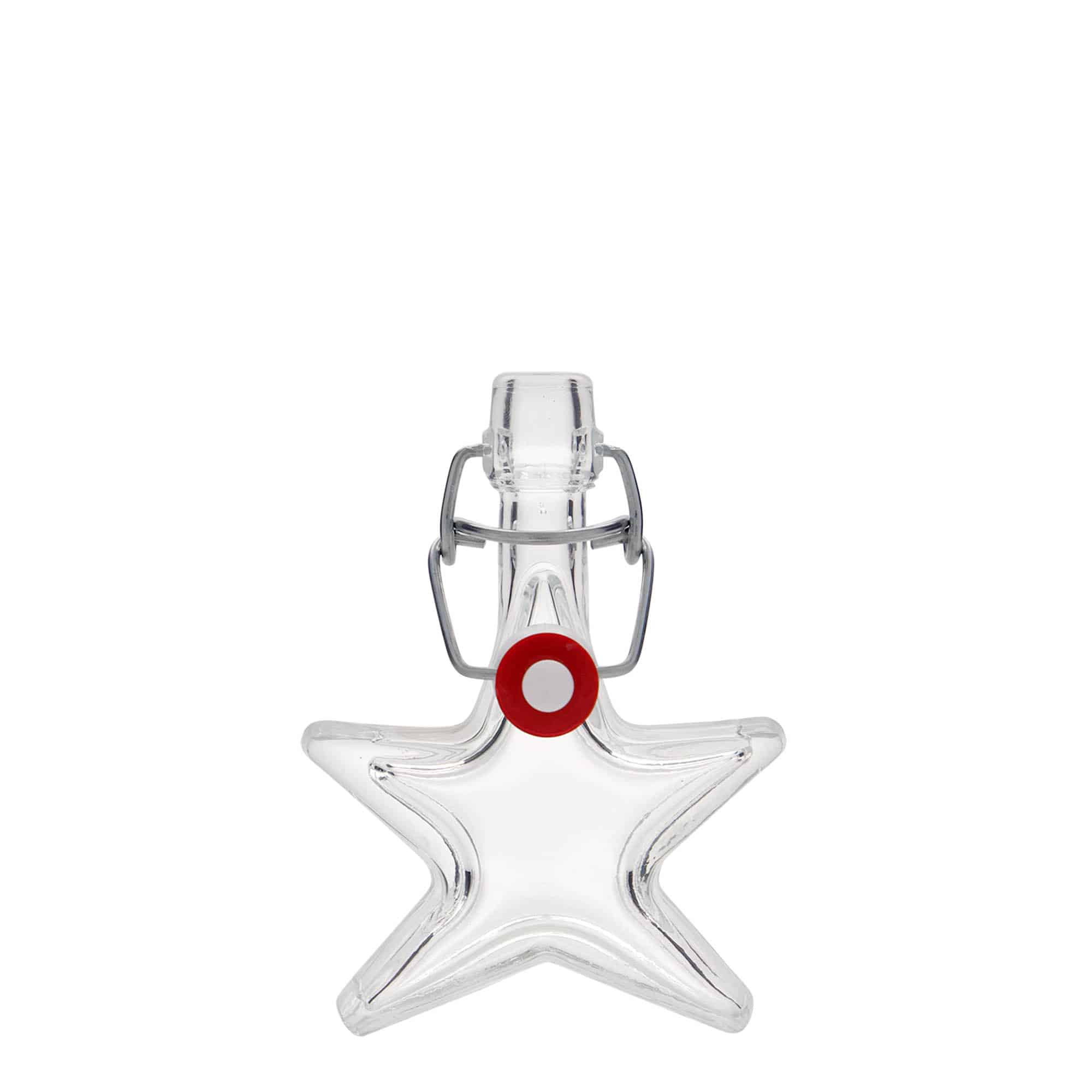 40 ml Glasflasche «Stern», Mündung: Bügelverschluss