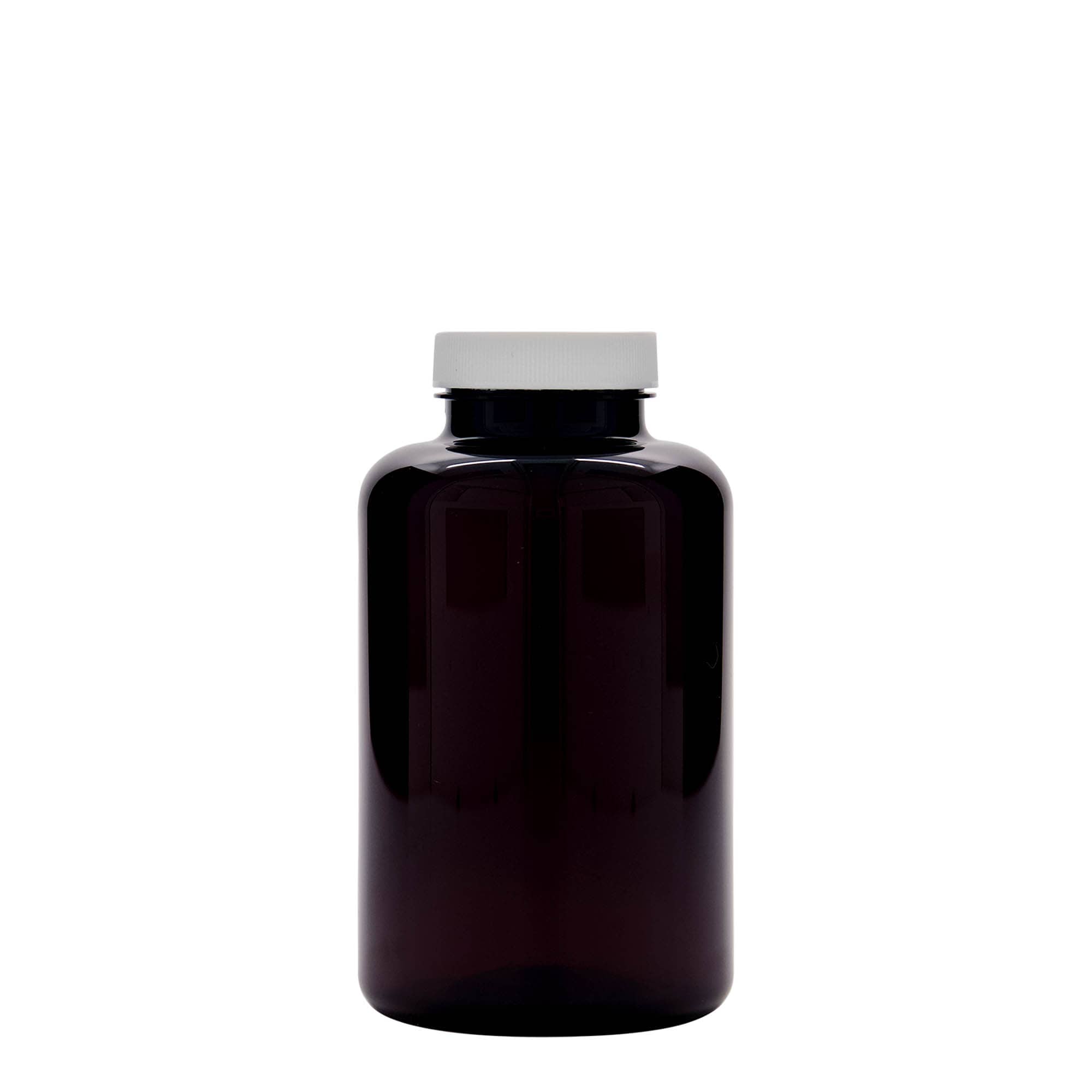 500 ml PET-Packer, Kunststoff, braun, Mündung: 45/400