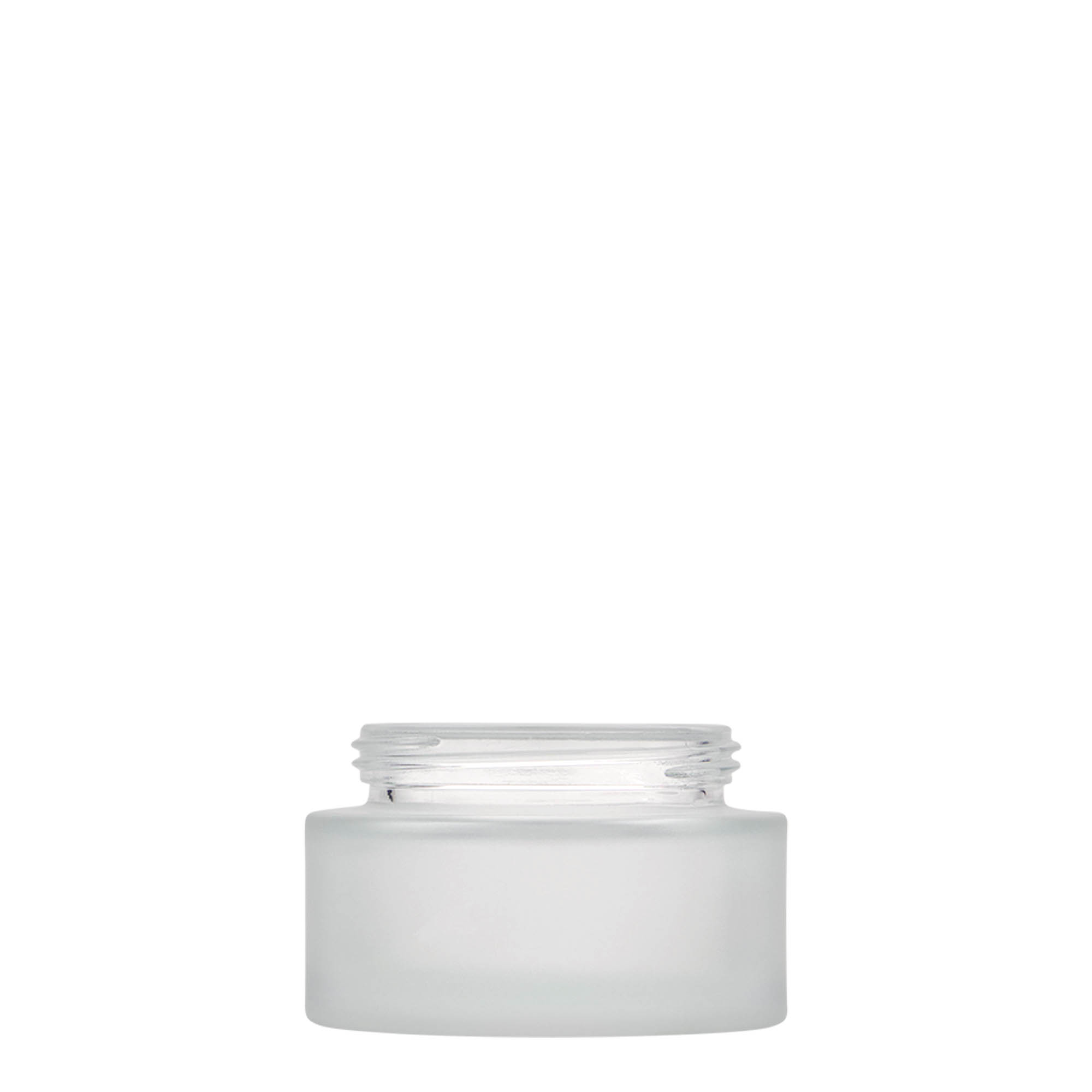 50 ml Tiegel «Platin Edition», Glas, geeist, Mündung: Schraubverschluss
