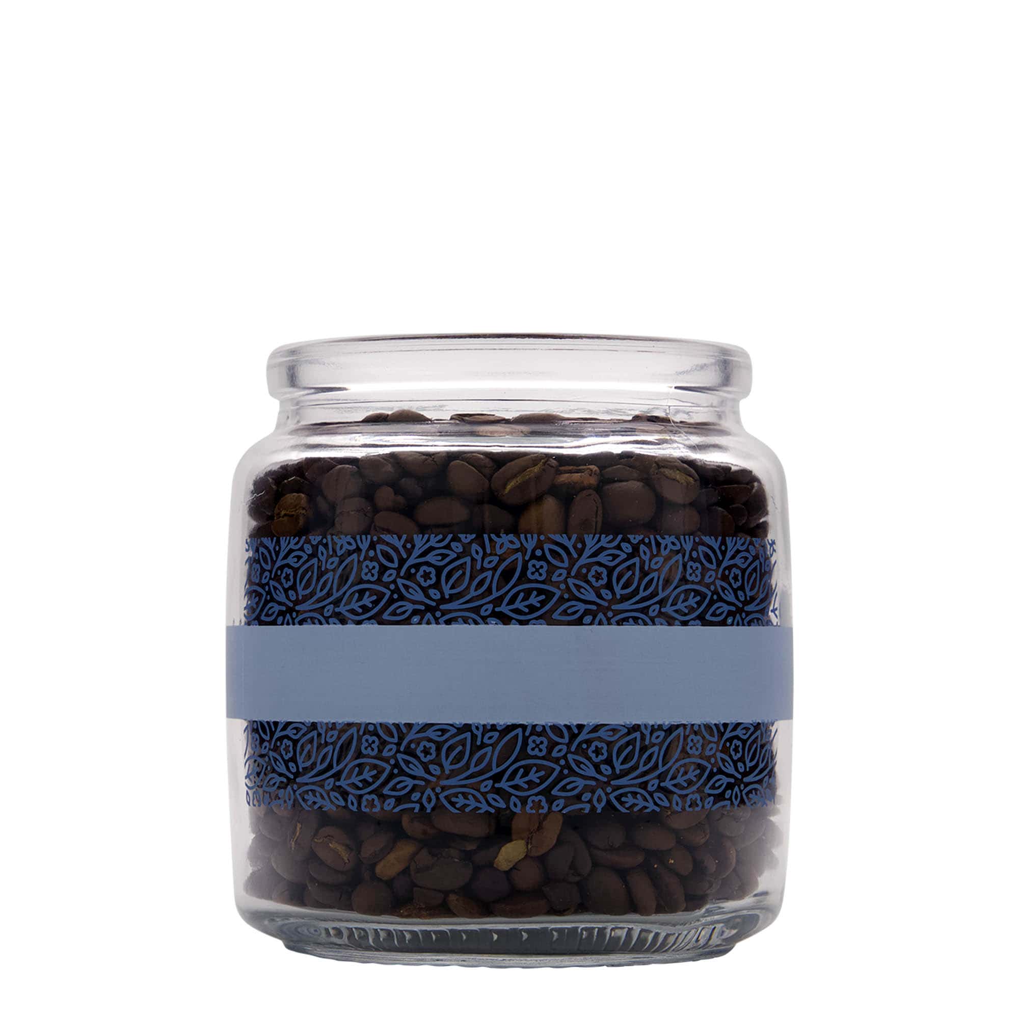 750 ml Korkenglas «Giara», Motiv: Naturalmente blu, Mündung: Kork
