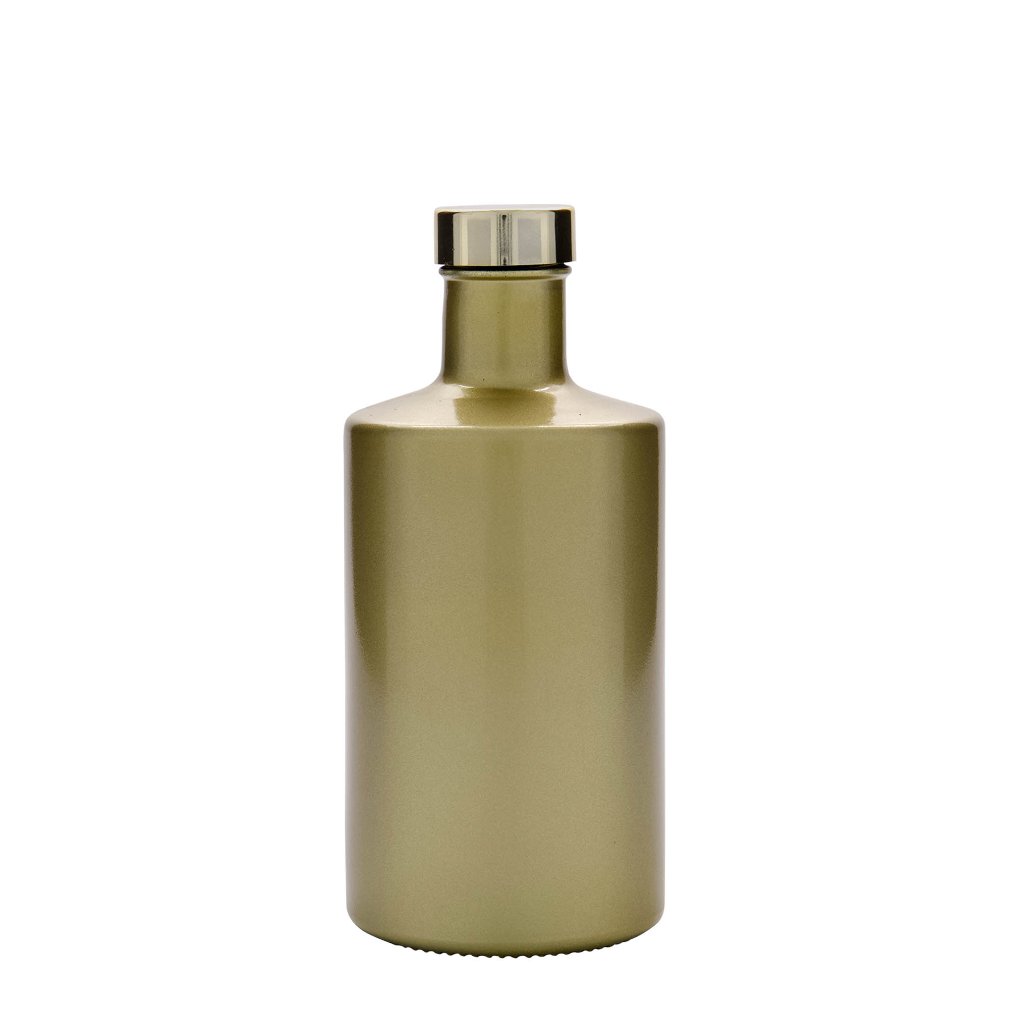 500 ml Glasflasche 'Caroline', gold, Mündung: GPI 33