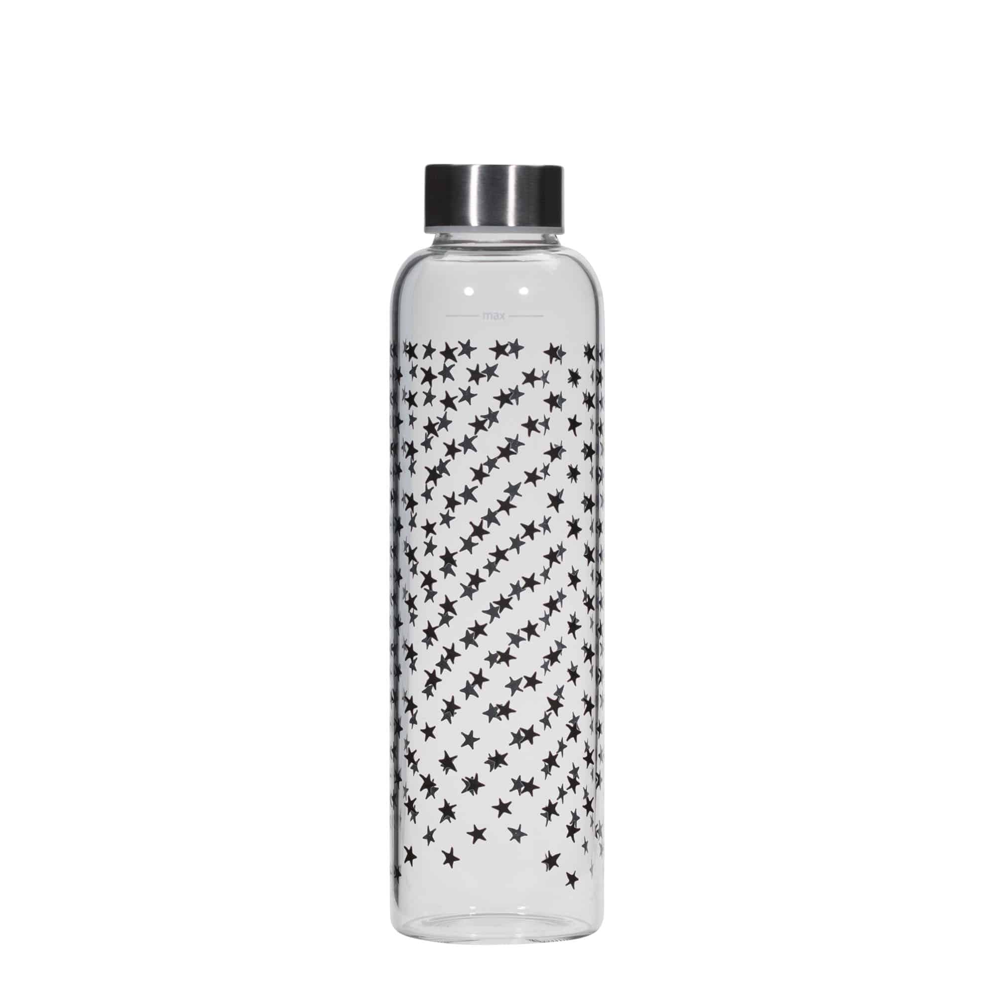 500 ml Trinkflasche 'Perseus - Schwarze Sterne', Mündung: Schraubverschluss