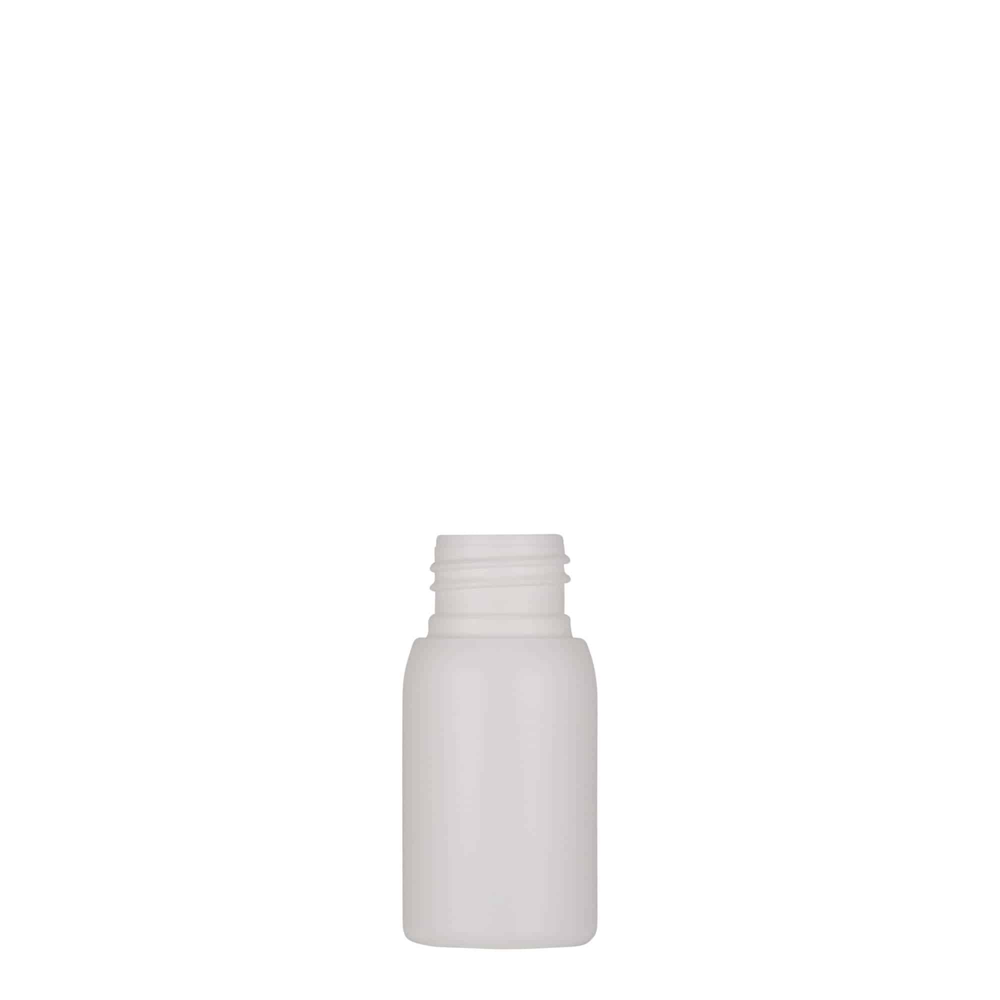 30 ml Kunststoffflasche 'Tuffy', HDPE, weiß, Mündung: 24/410