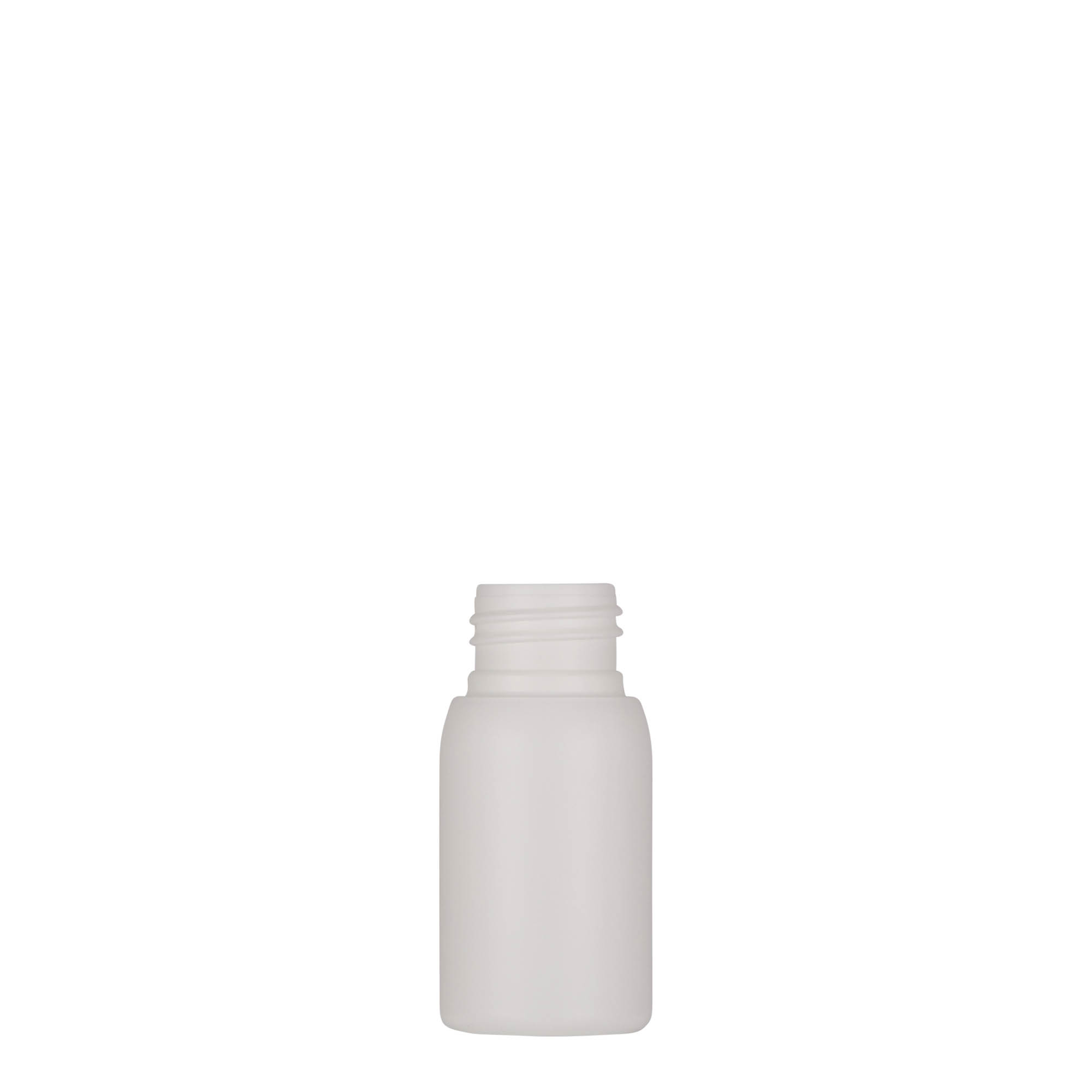 30 ml Kunststoffflasche 'Tuffy', HDPE, weiß, Mündung: 24/410
