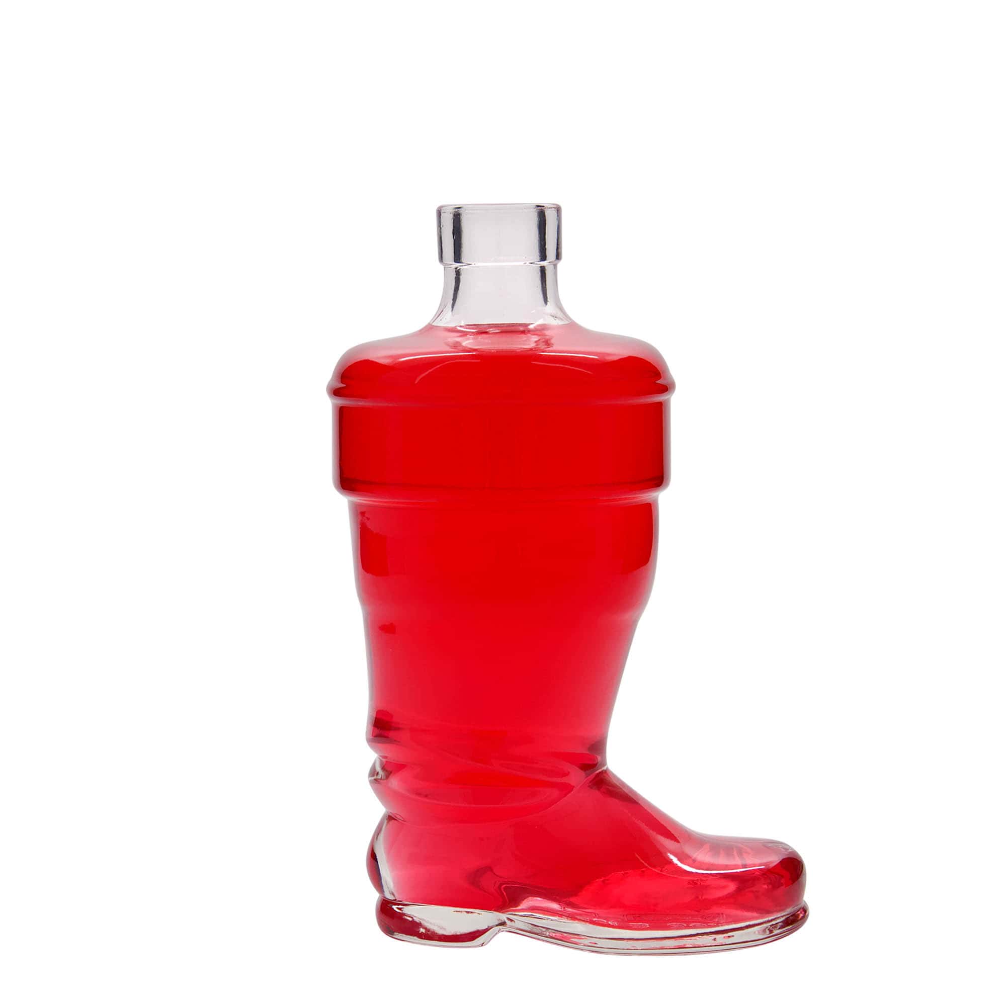 350 ml Glasflasche «Stiefel», Mündung: Kork