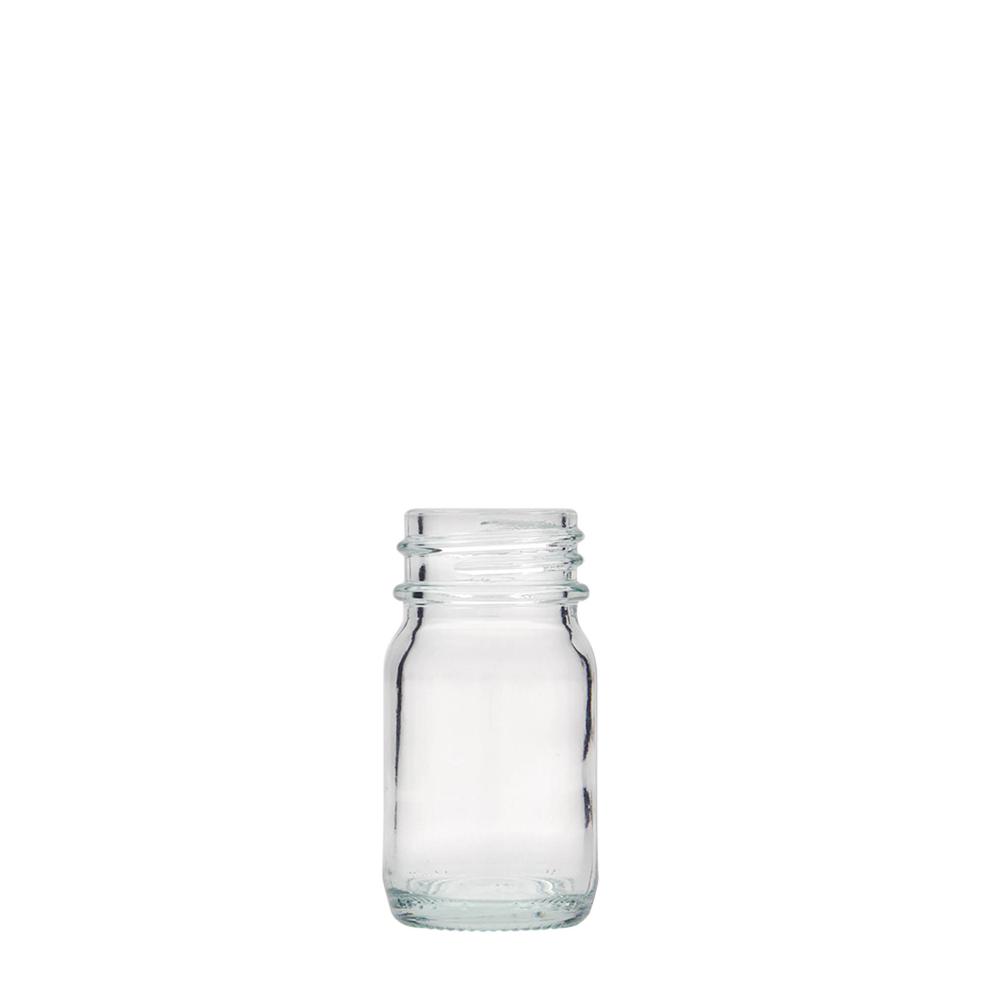 30 ml Weithalsglas, Mündung: DIN 32 30 ml Weithalsglas, Mündung: DIN 32