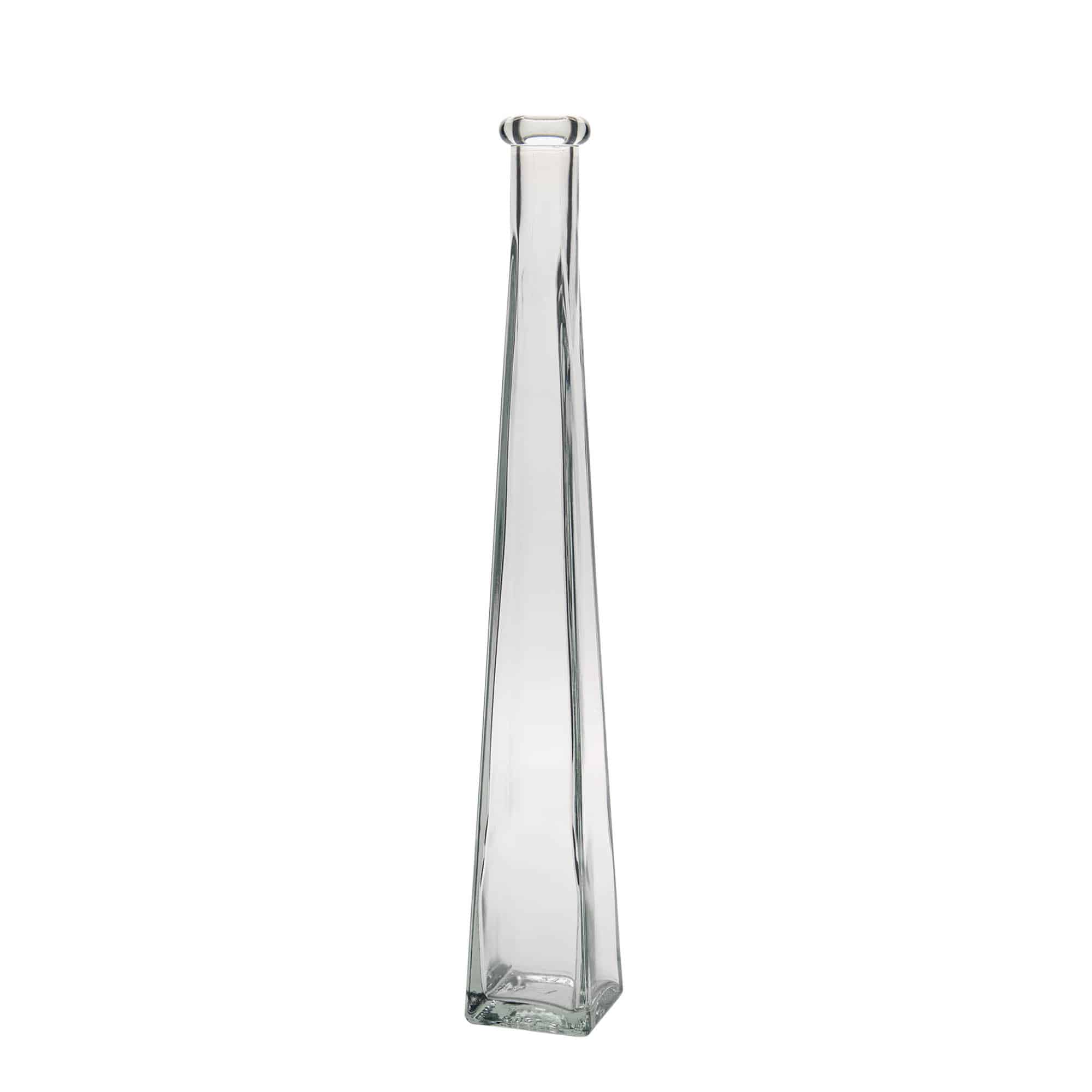 200 ml Glasflasche «Dama Quadrato», quadratisch, Mündung: Kork
