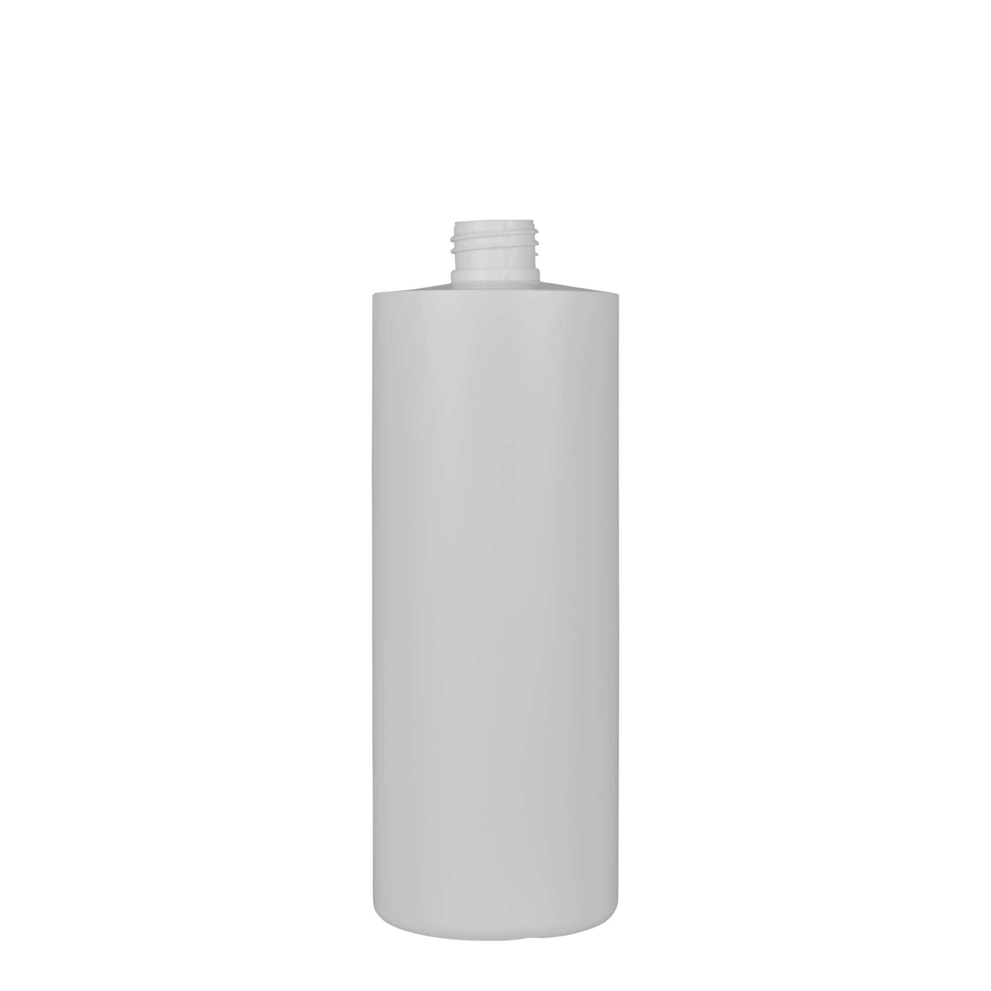 500 ml Kunststoffflasche 'Pipe', Green HDPE, weiß, Mündung: 24/410