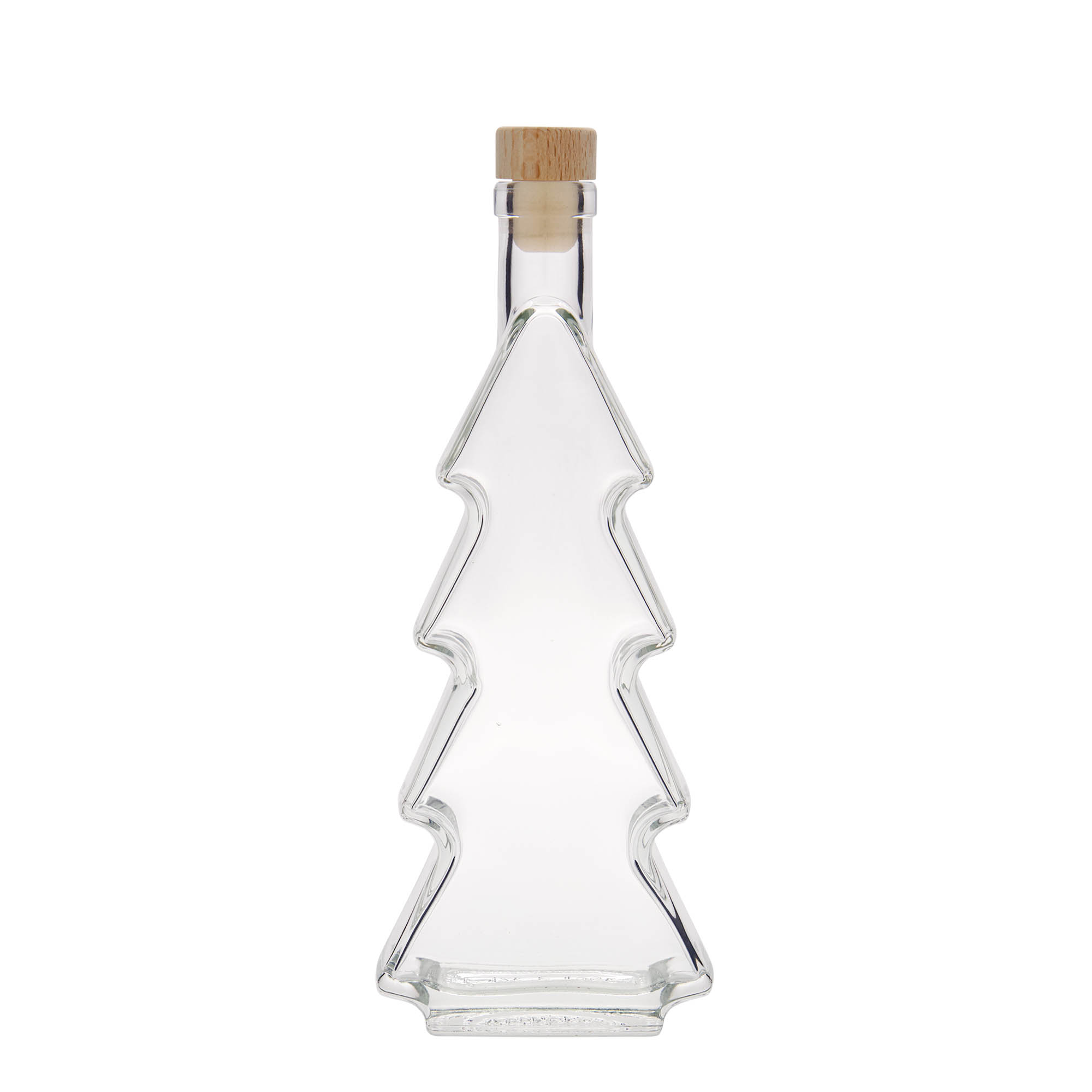 350 ml Glasflasche 'Tannenbaum', Mündung: Kork
