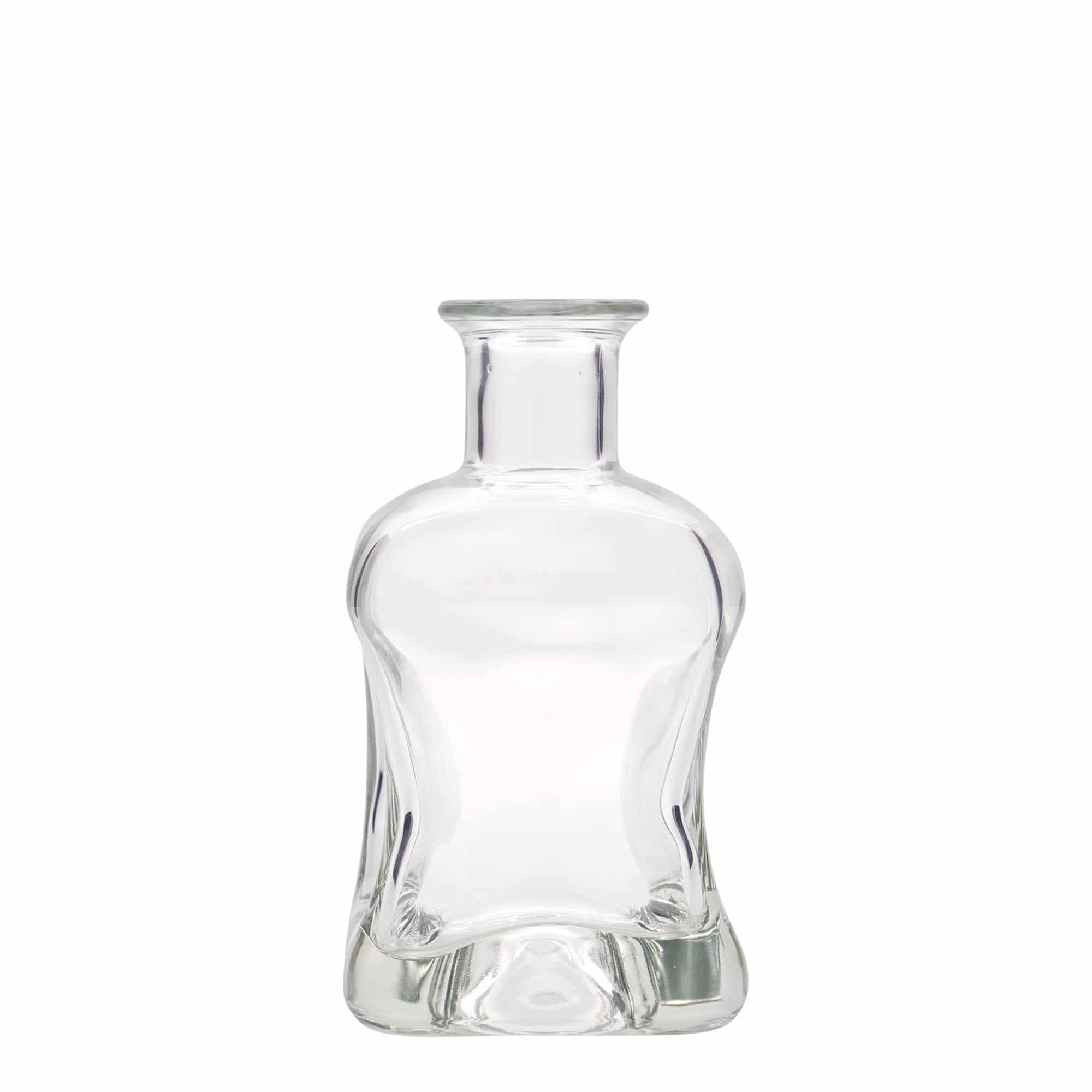 350 ml Glasflasche 'Dublin', quadratisch, Mündung: Kork 350 ml Glasflasche 'Dublin', quadratisch, Mündung: Kork