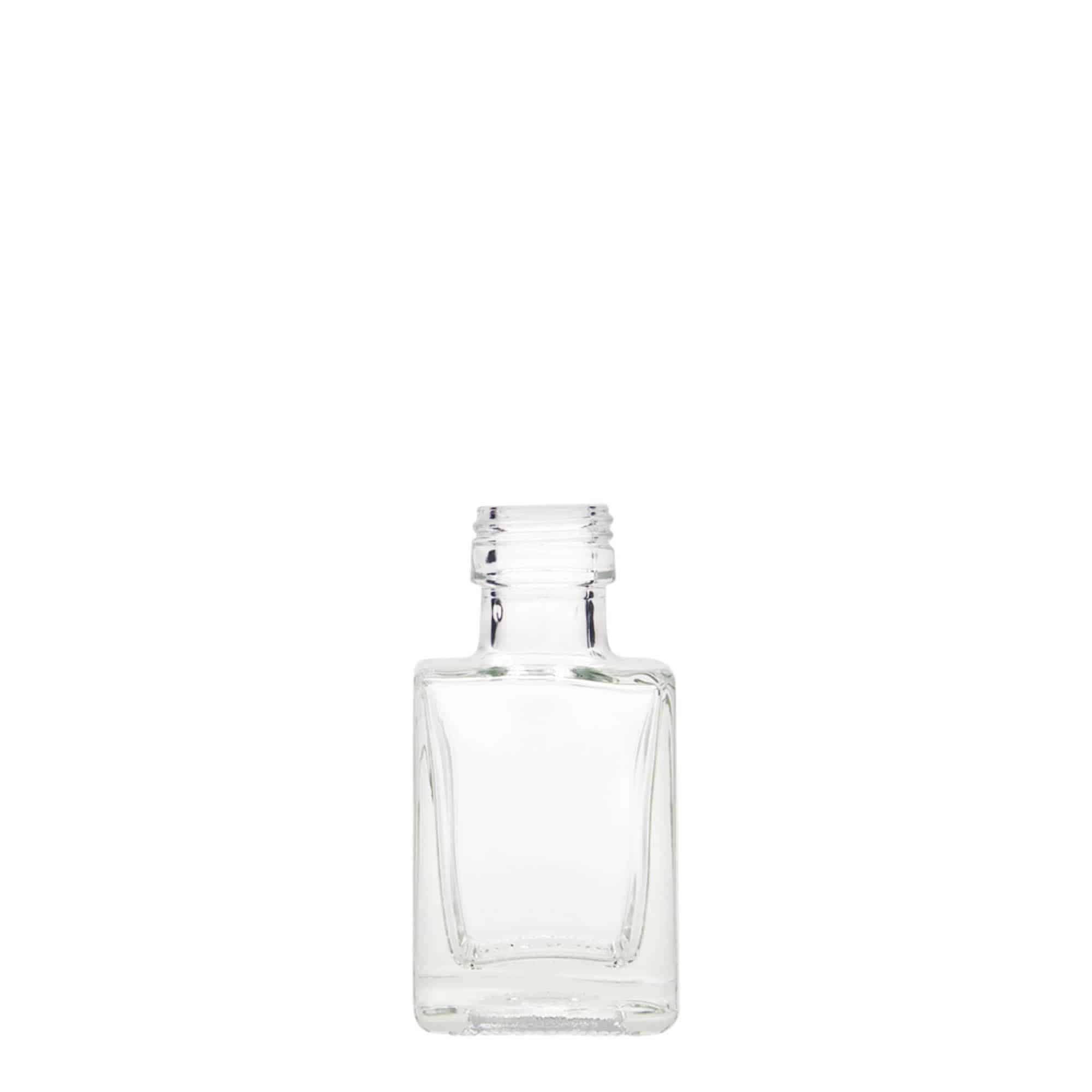 50 ml Glasflasche «Cube», quadratisch, Mündung: PP 24