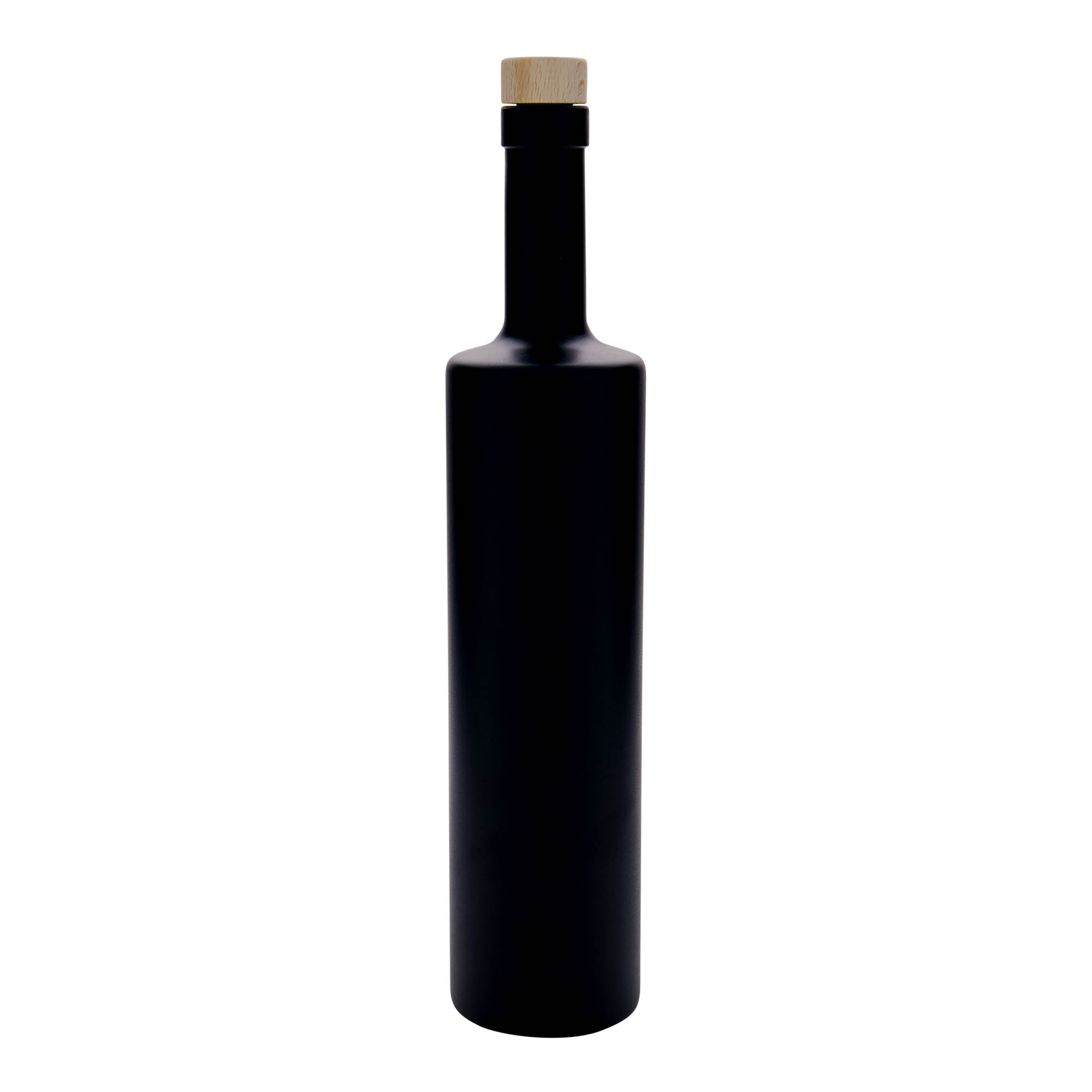 700 ml Glasflasche «Centurio», schwarz, Mündung: Kork