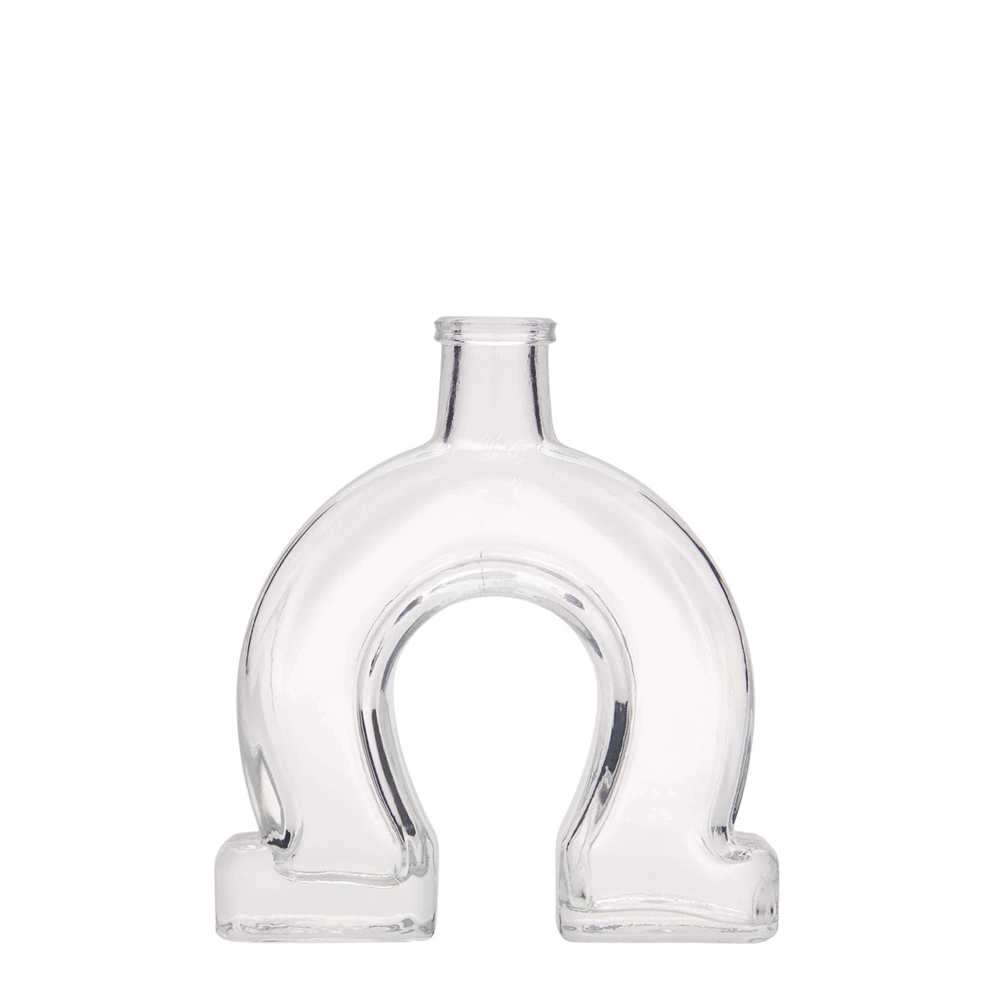 100 ml Glasflasche «Hufeisen», Mündung: Kork