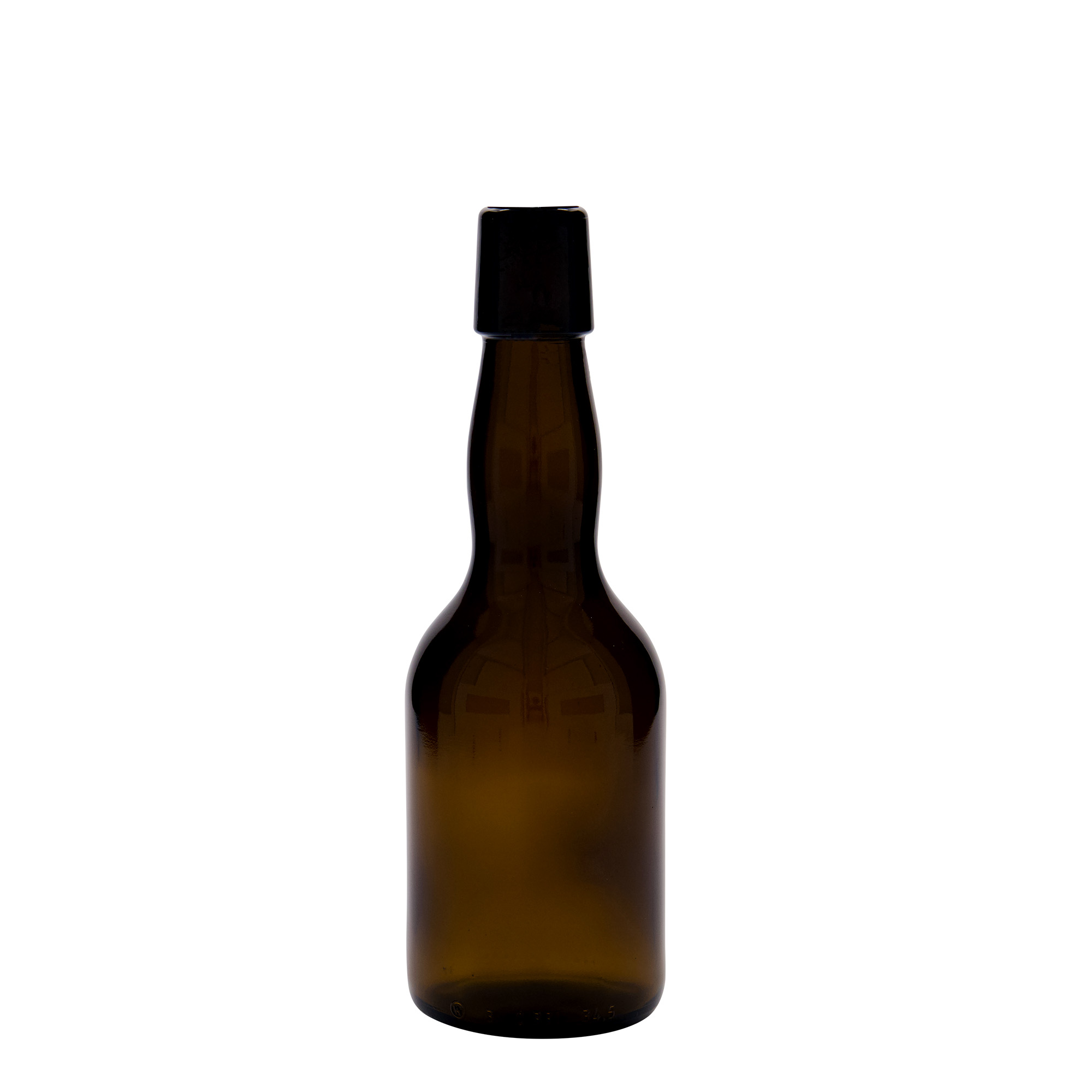 330 ml Bierflasche Kropfhals, Glas, braun, Mündung: Bügelverschluss 330 ml Bierflasche Kropfhals, Glas, braun, Mündung: Bügelverschluss