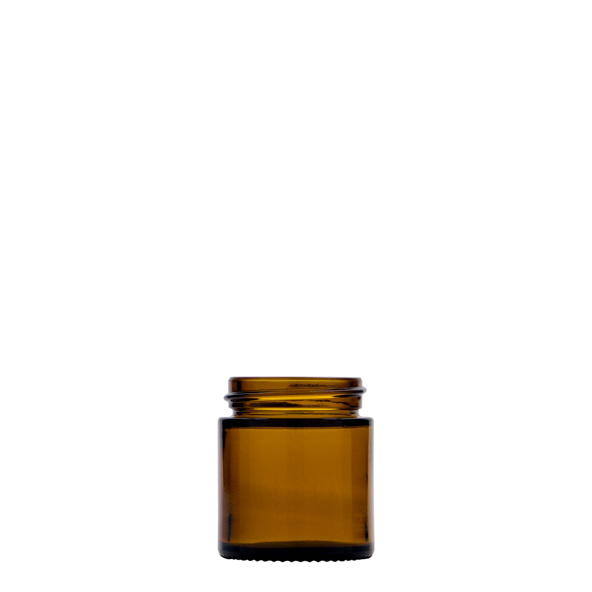 30 ml Tiegel «Brown Line», Glas, braun, Mündung: Schraubverschluss