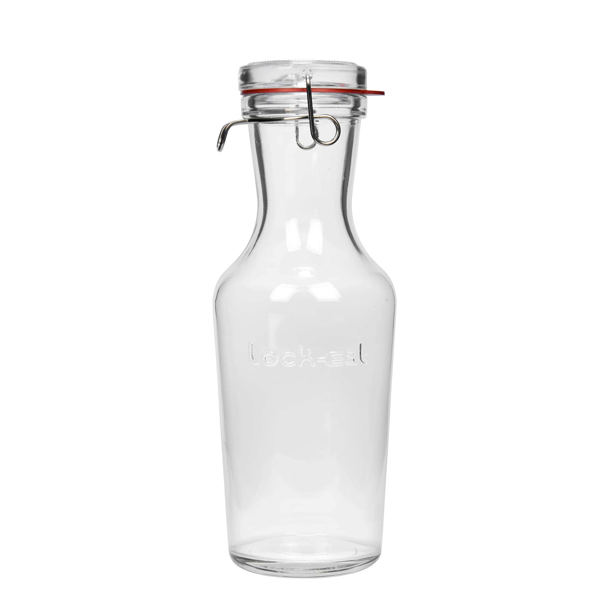 1.000 ml Glaskaraffe «Lock-Eat», Mündung: Drahtbügelverschluss