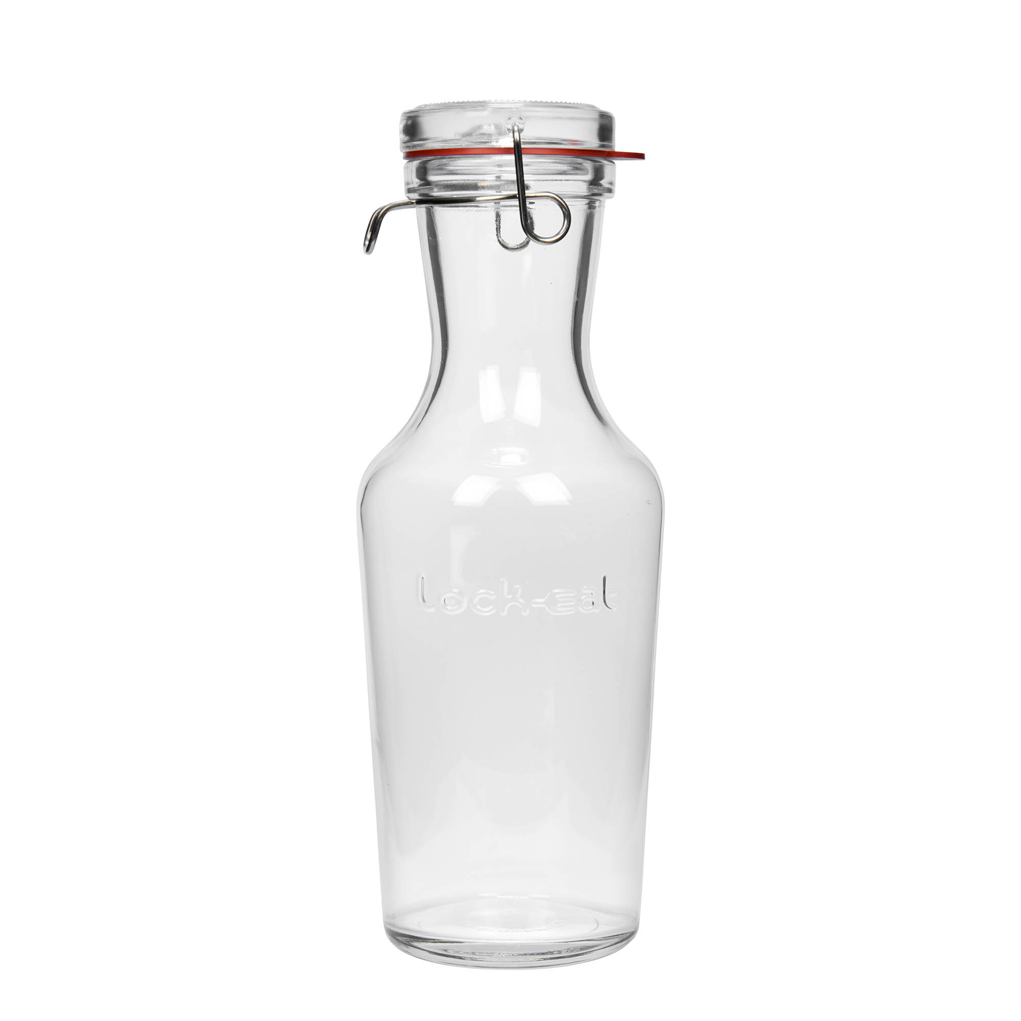 1.000 ml Glaskaraffe «Lock-Eat», Mündung: Drahtbügelverschluss