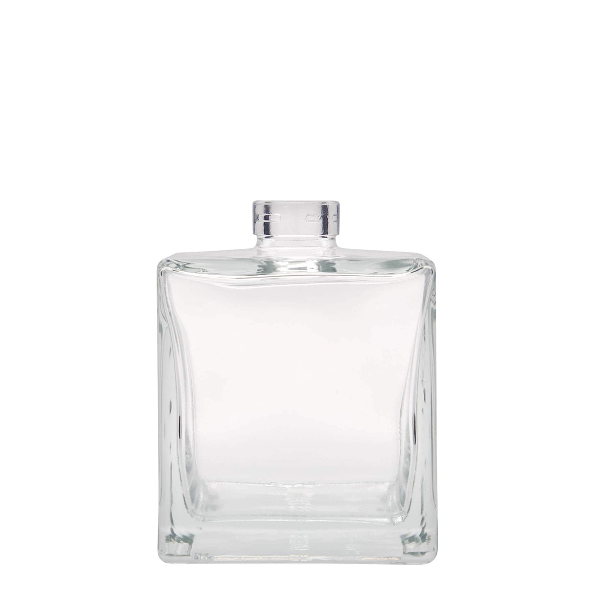 500 ml Glasflasche 'Cube', quadratisch, Mündung: Kork