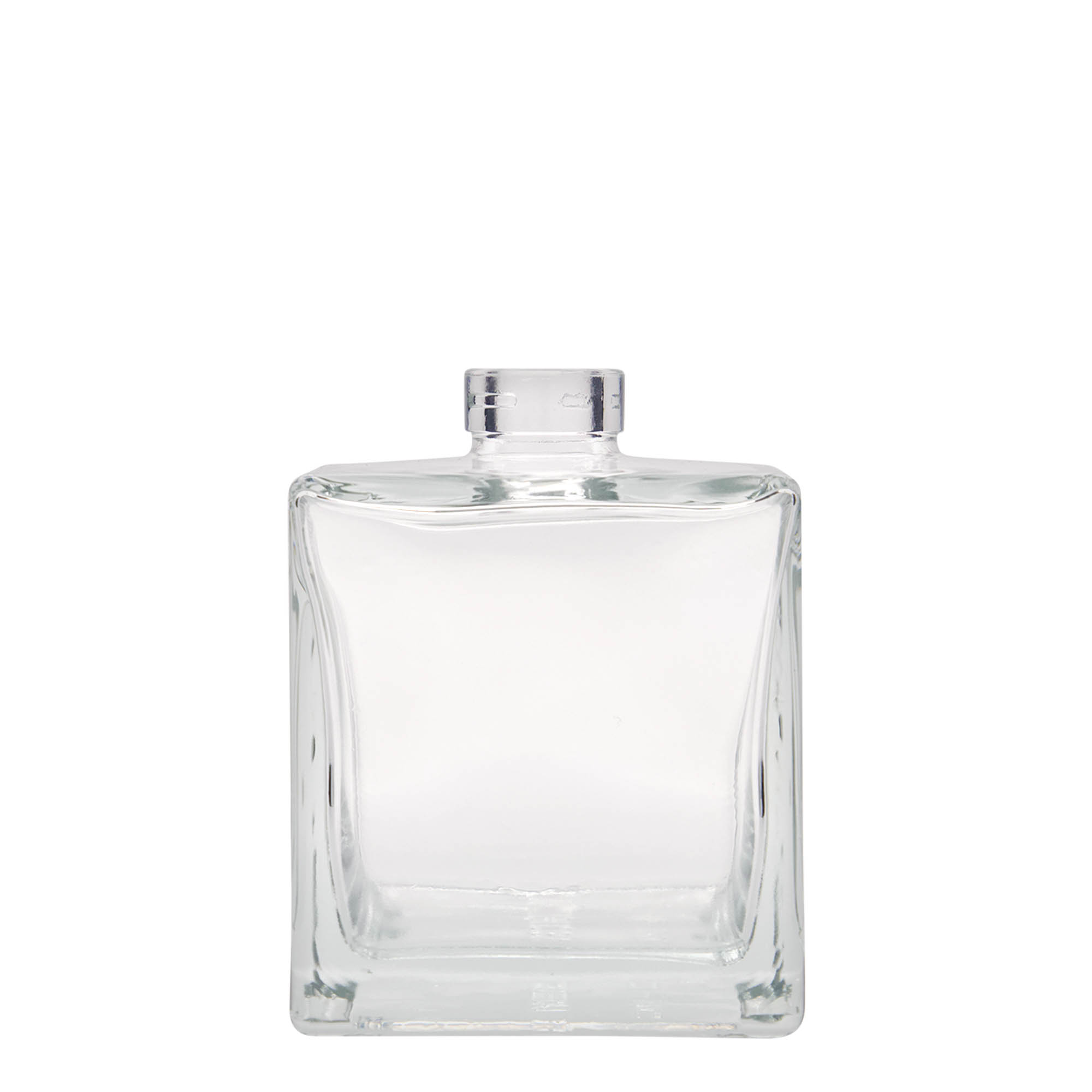 500 ml Glasflasche 'Cube', quadratisch, Mündung: Kork 500 ml Glasflasche 'Cube', quadratisch, Mündung: Kork