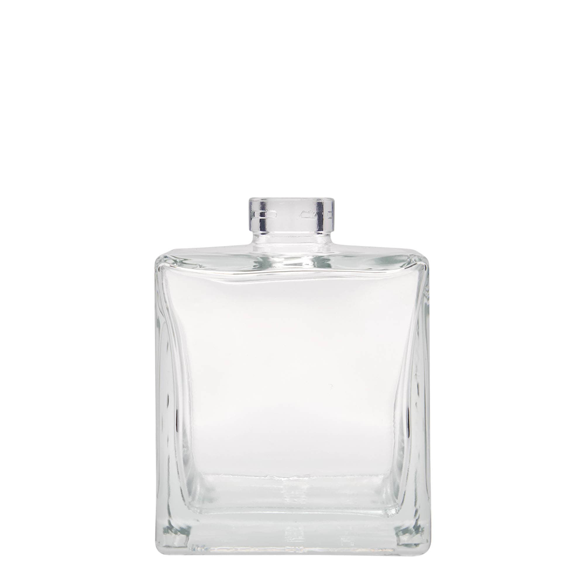 500 ml Glasflasche «Cube», quadratisch, Mündung: Kork