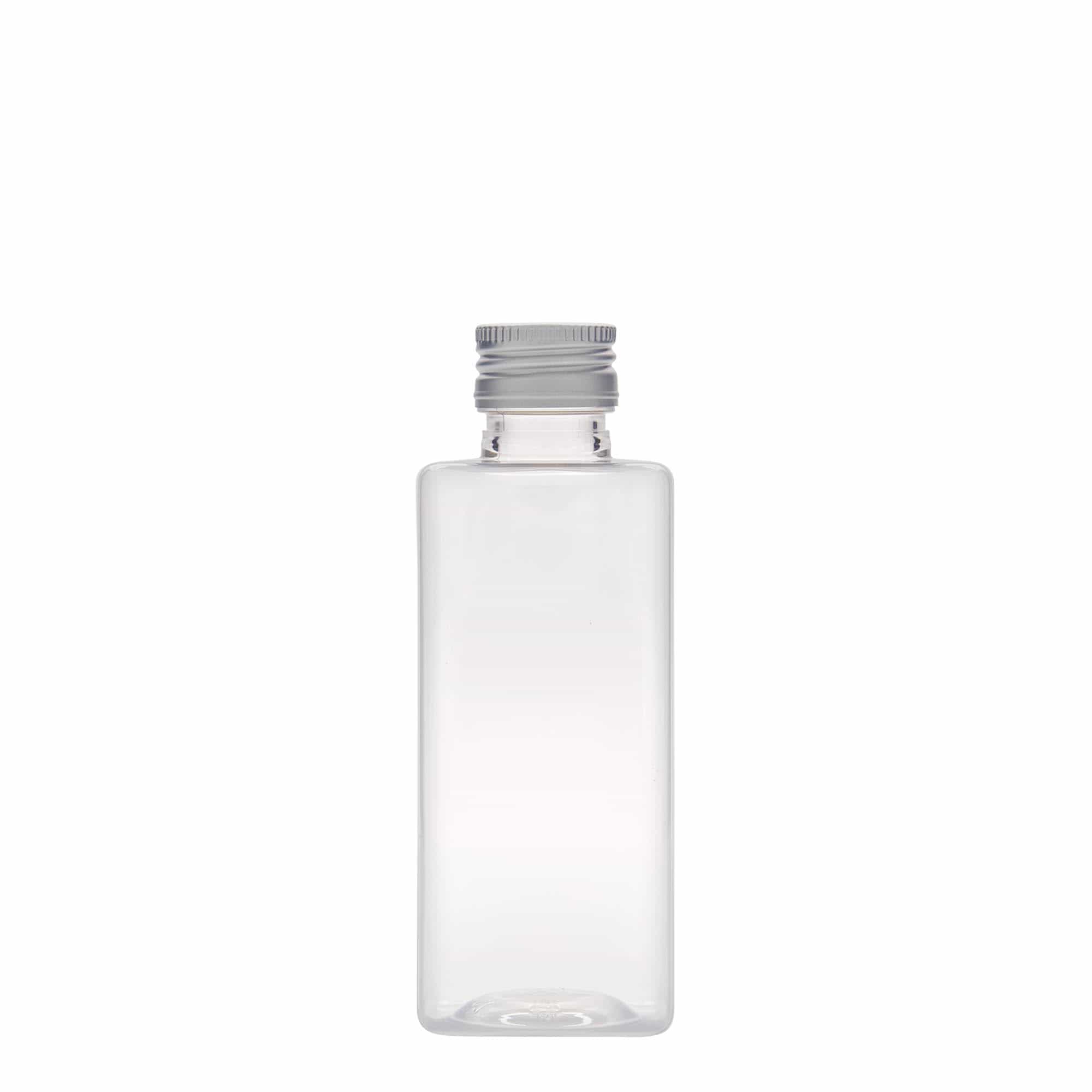 250 ml PET-Flasche «Karl», quadratisch, Kunststoff, Mündung: PP 28