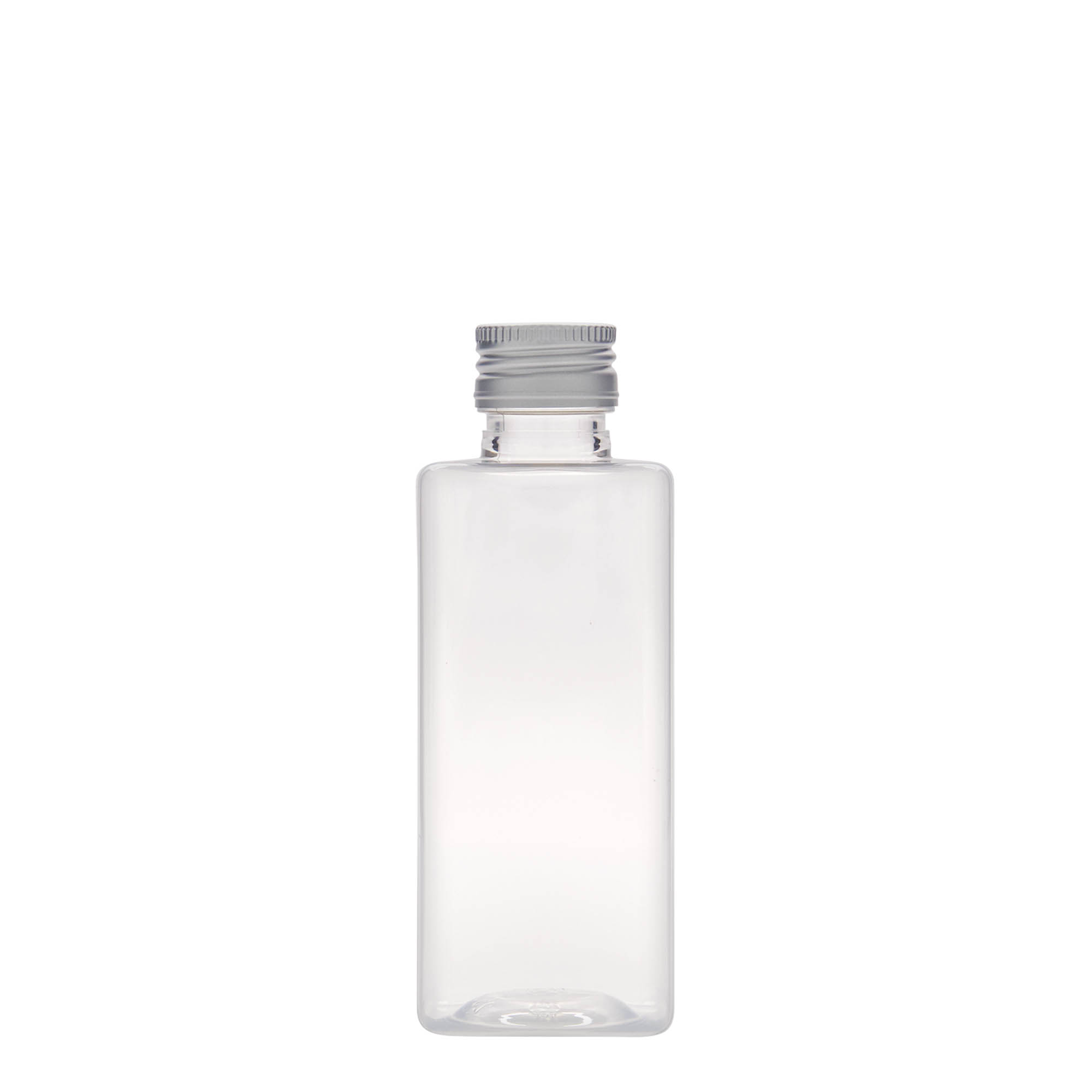250 ml PET-Flasche «Karl», quadratisch, Kunststoff, Mündung: PP 28