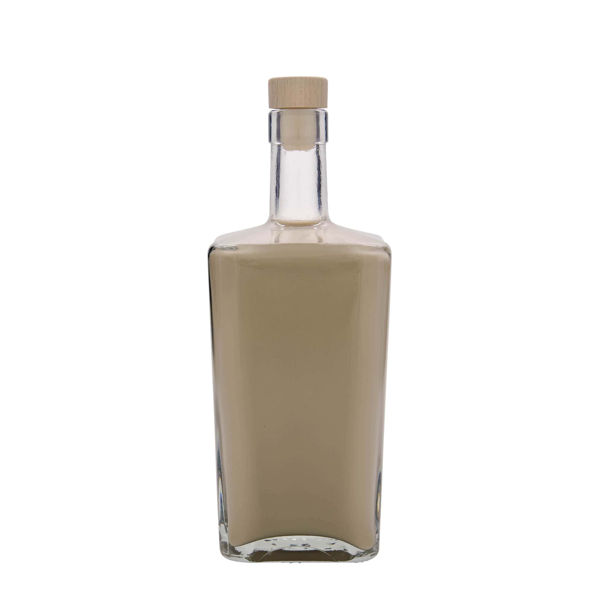 700 ml Glasflasche «Noel», quadratisch, Mündung: Kork