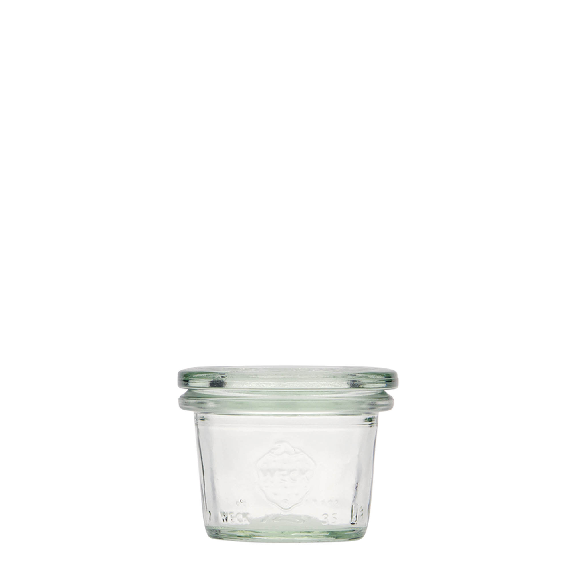 35 ml WECK-Sturzglas, Mündung: Rundrand
