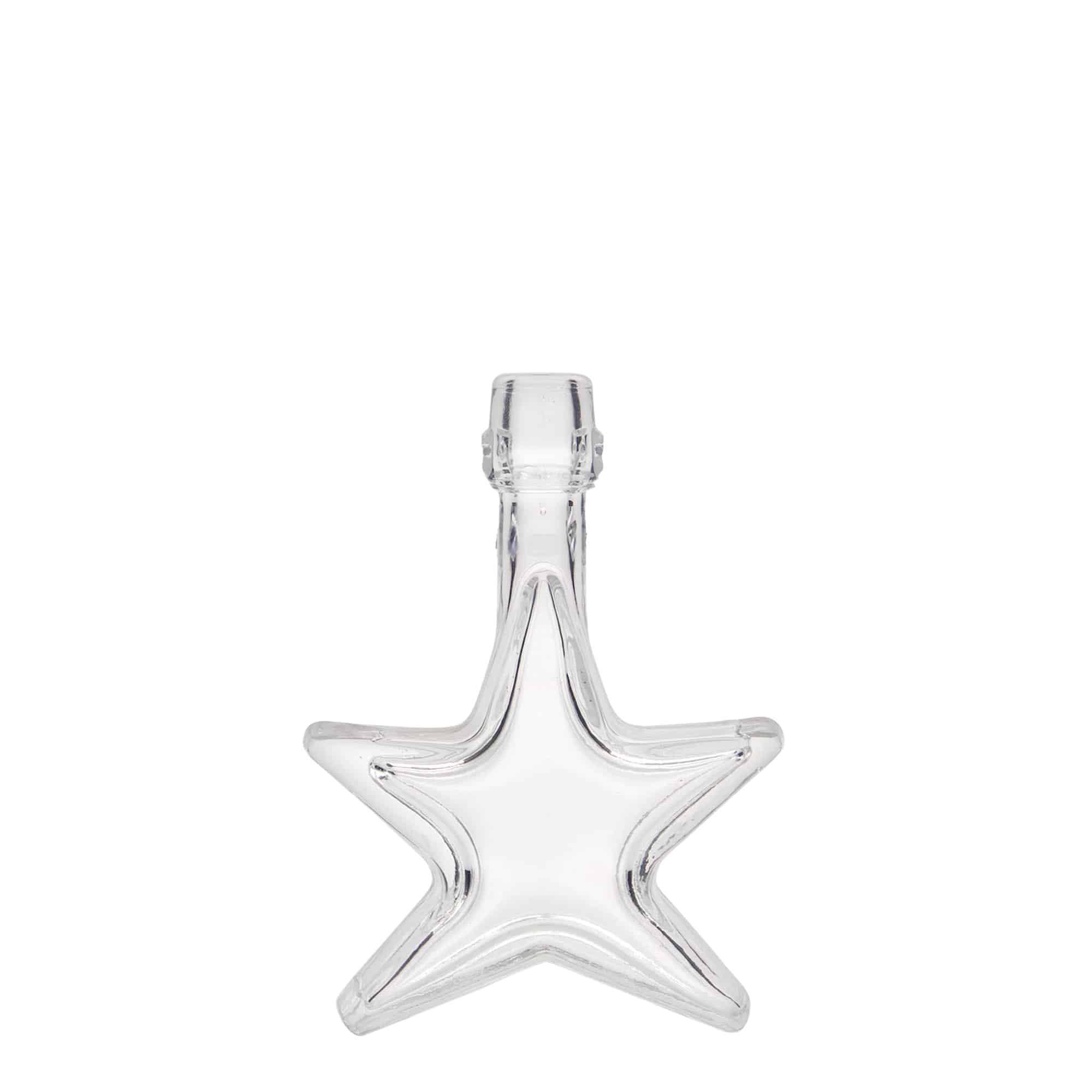 40 ml Glasflasche «Stern», Mündung: Bügelverschluss