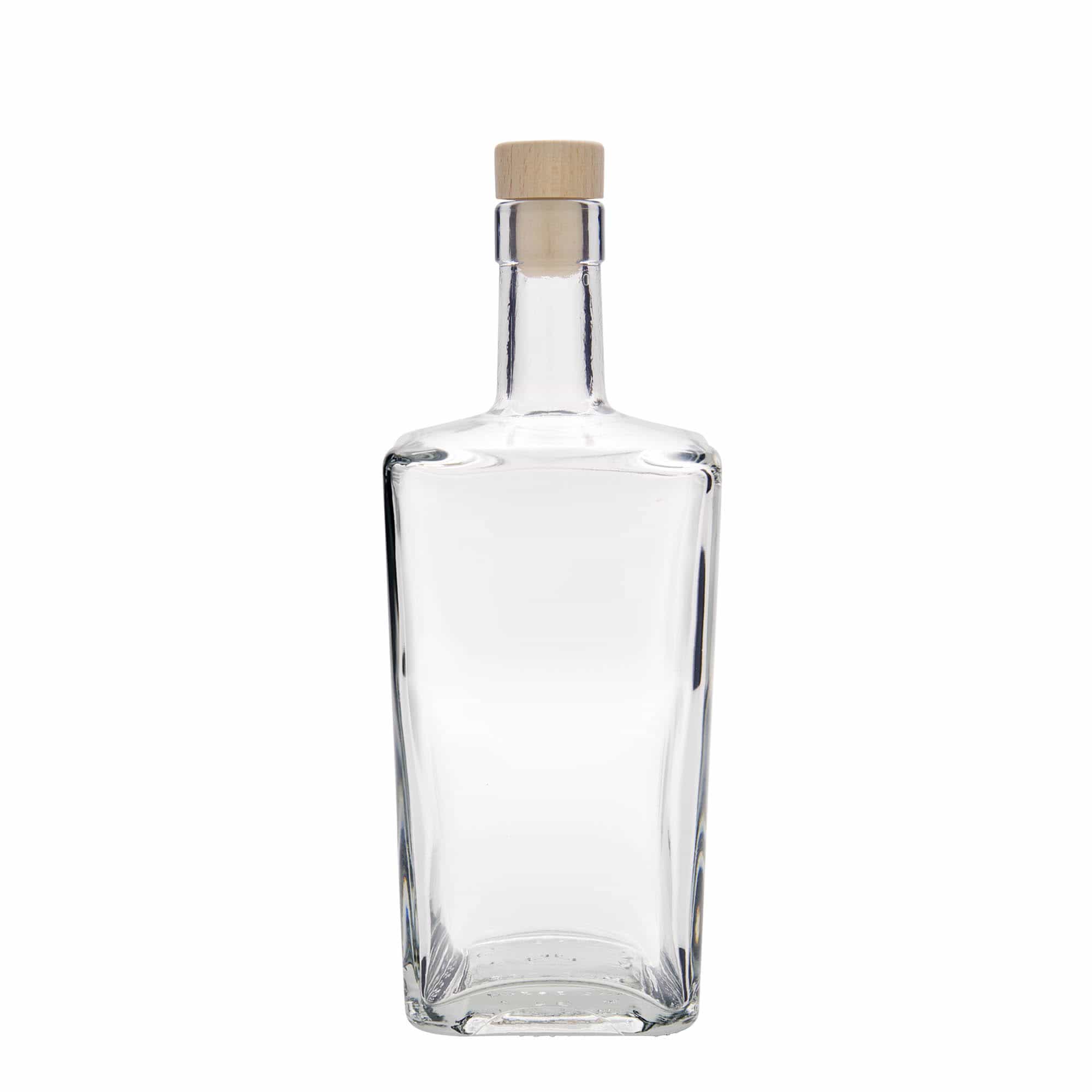 700 ml Glasflasche «Noel», quadratisch, Mündung: Kork