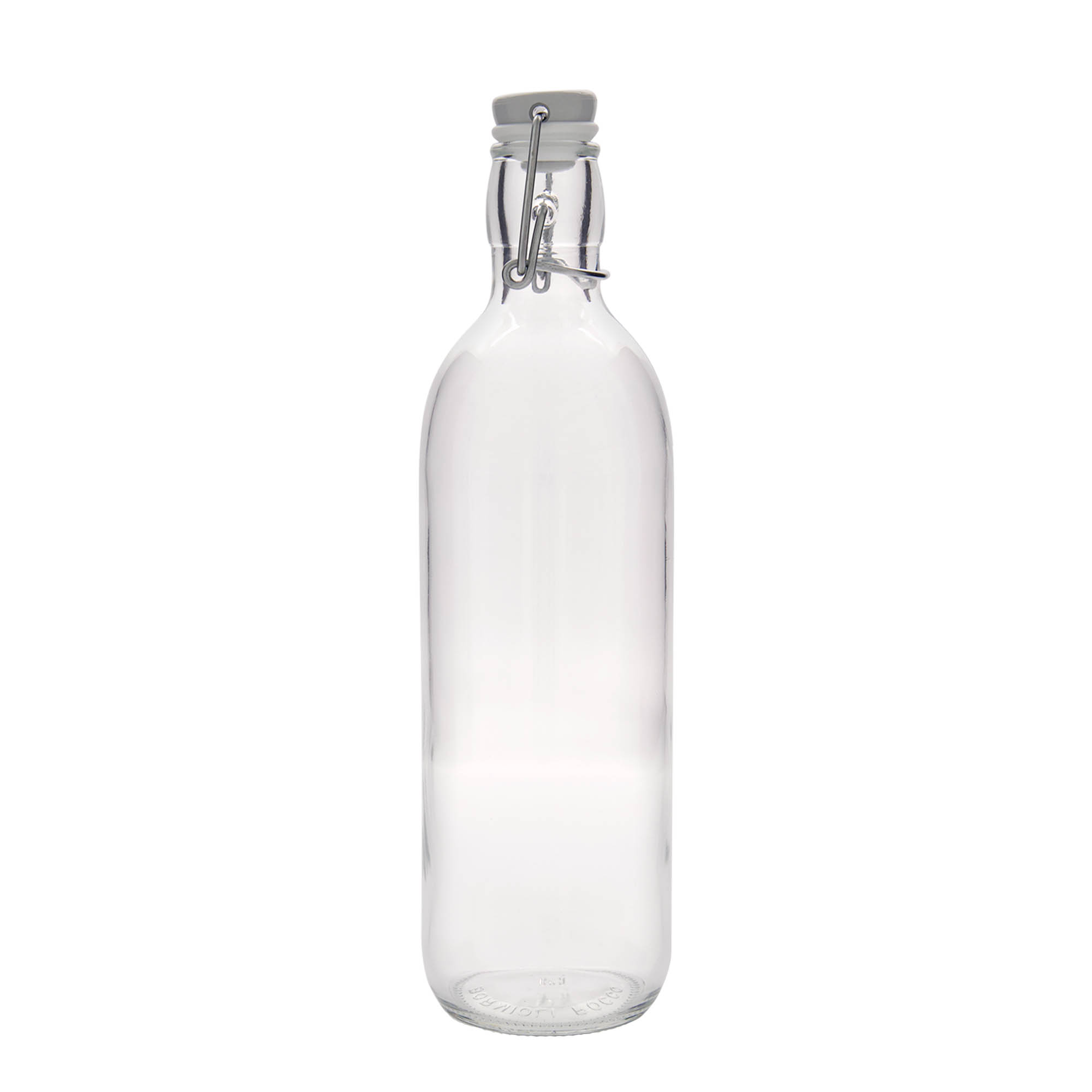 1.000 ml Glasflasche 'Emilia', Mündung: Bügelverschluss 1.000 ml Glasflasche 'Emilia', Mündung: Bügelverschluss