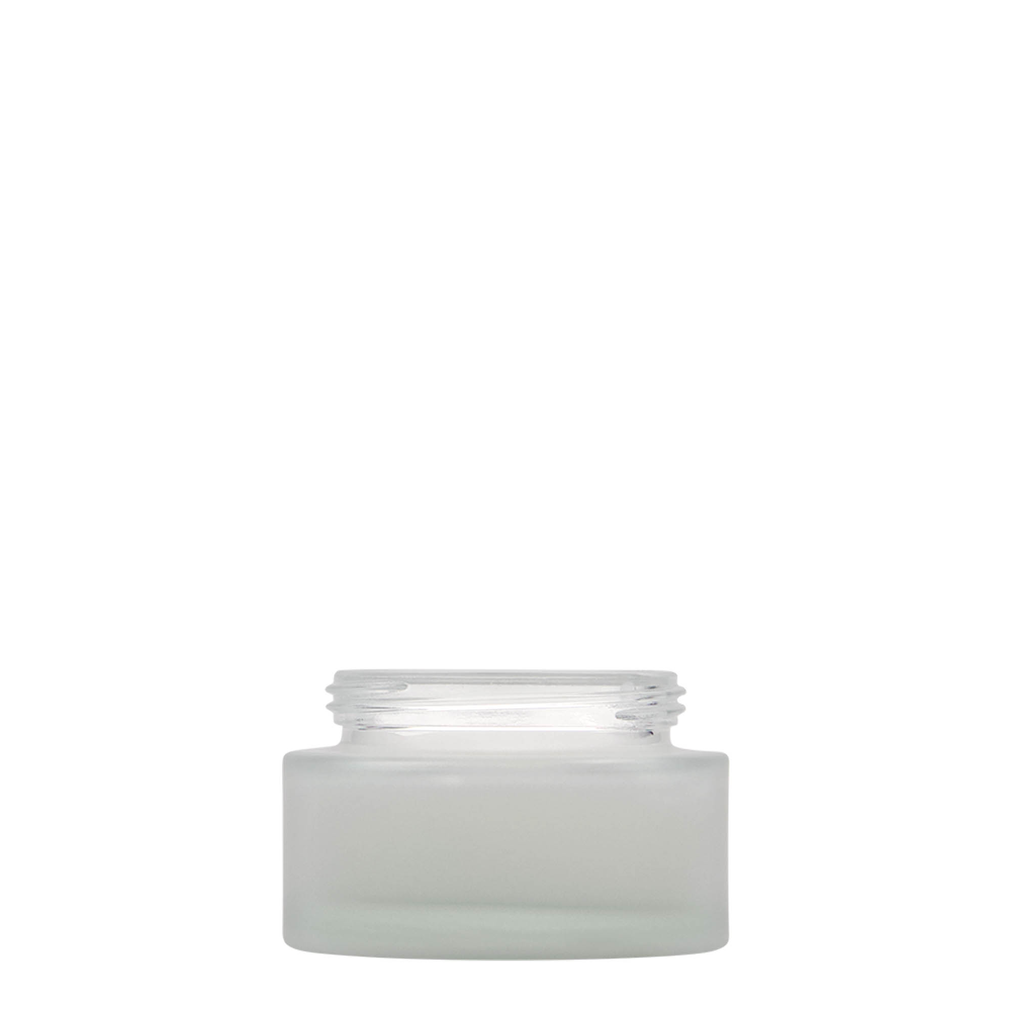 50 ml Tiegel 'Platin Edition', Glas, geeist, Mündung: Schraubverschluss