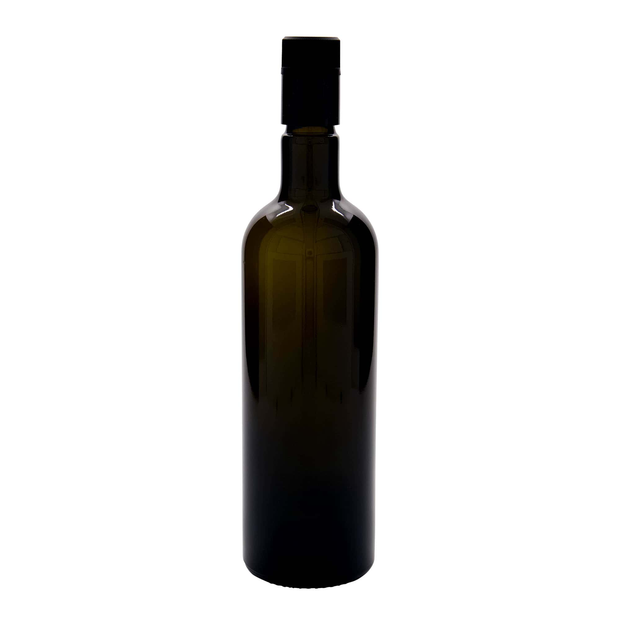 750 ml Essig-/Ölflasche «Willy New», Glas, antikgrün, Mündung: DOP