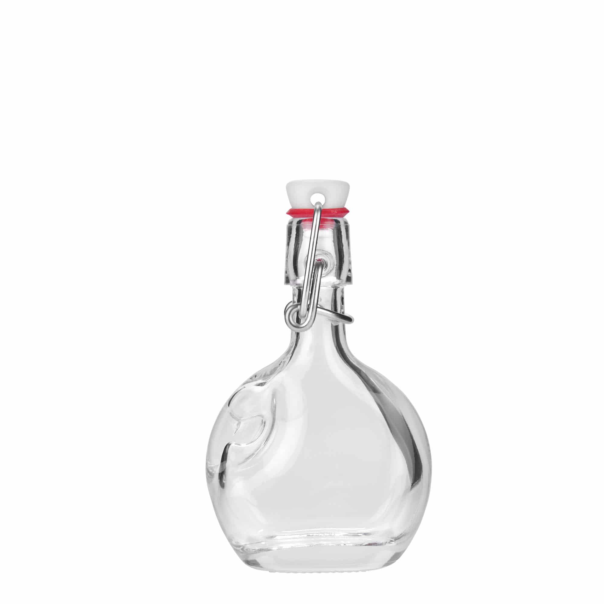 40 ml Glasflasche «Lukas», oval, Mündung: Bügelverschluss