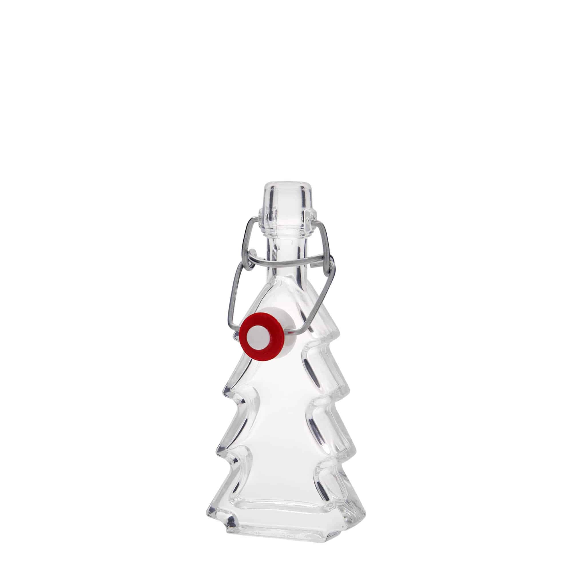40 ml Glasflasche «Tannenbaum», Mündung: Bügelverschluss