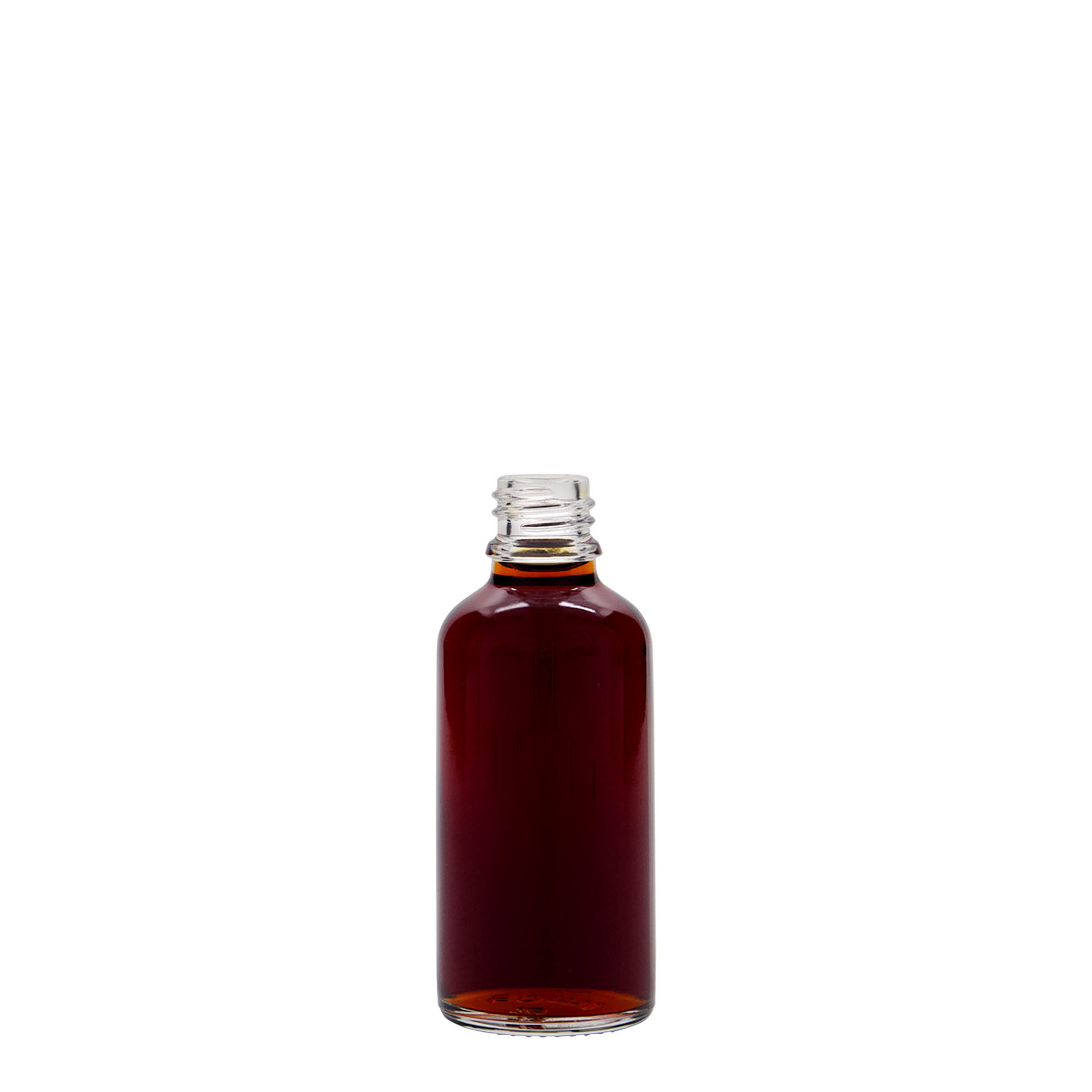 50 ml Medizinflasche, Glas, Mündung: DIN 18 50 ml Medizinflasche, Glas, Mündung: DIN 18