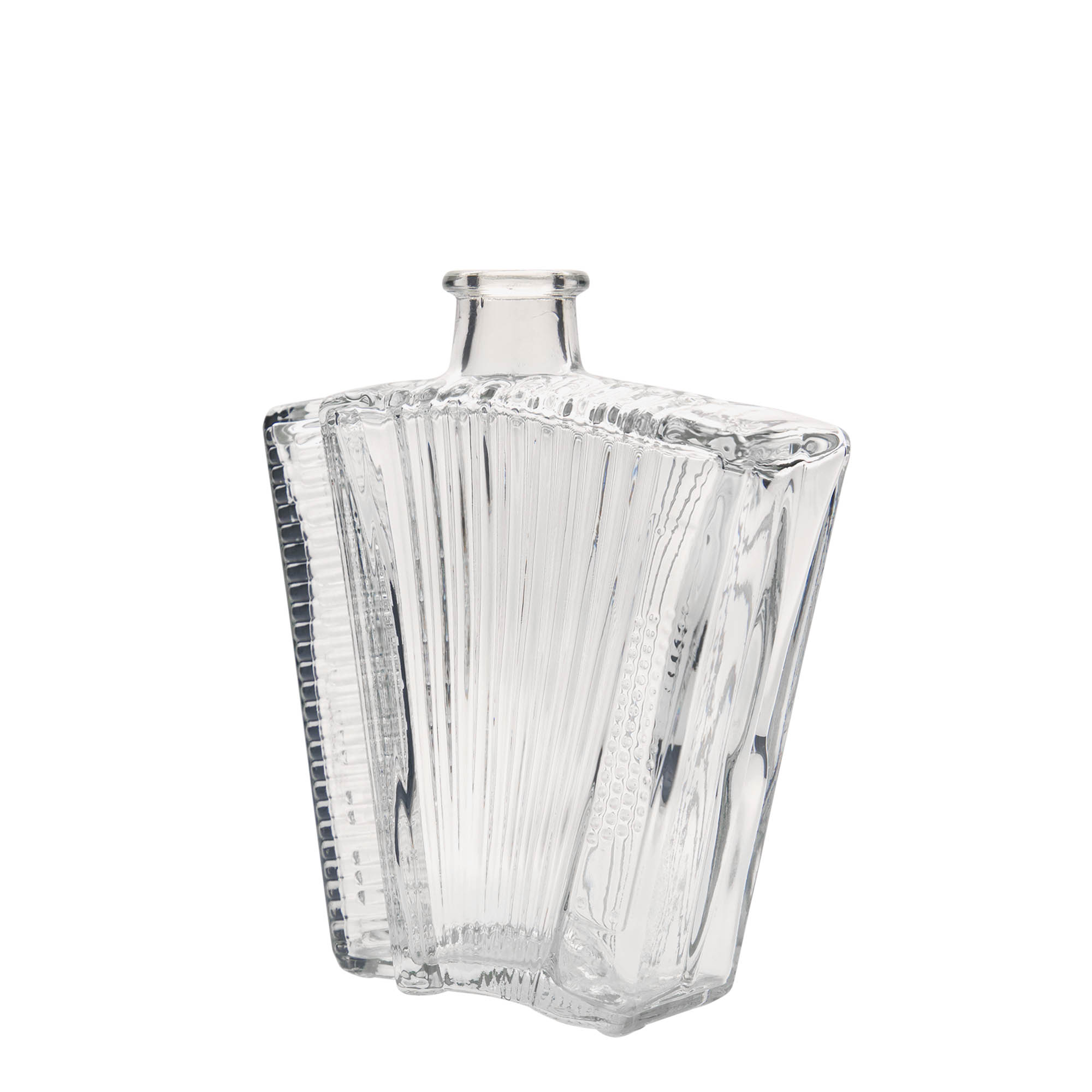 500 ml Glasflasche «Akkordeon», Mündung: Kork
