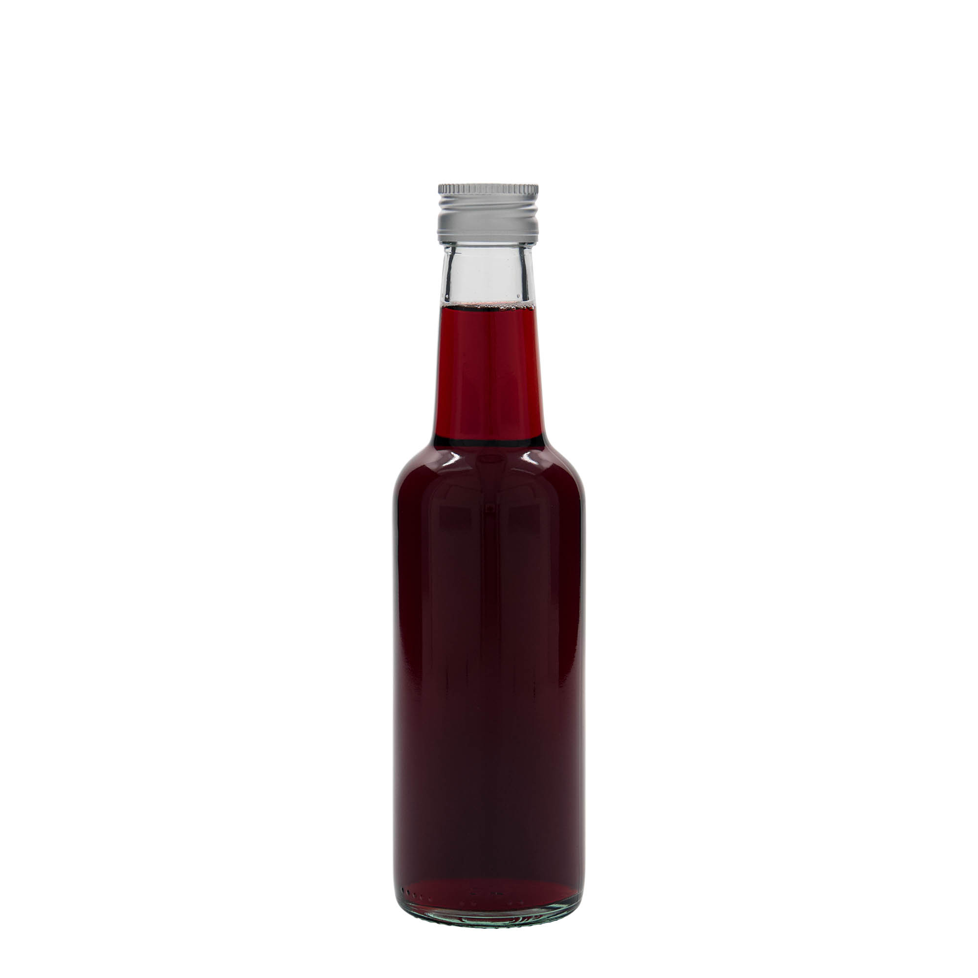250 ml Glasflasche Geradhals, Mündung: PP 28 250 ml Glasflasche Geradhals, Mündung: PP 28
