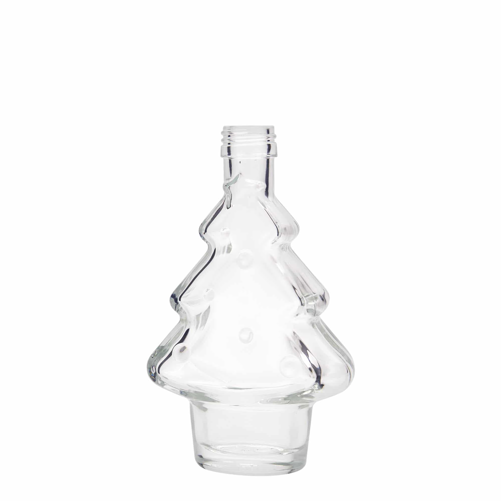 200 ml Glasflasche 'Tannenbaum', Mündung: PP 28 200 ml Glasflasche 'Tannenbaum', Mündung: PP 28