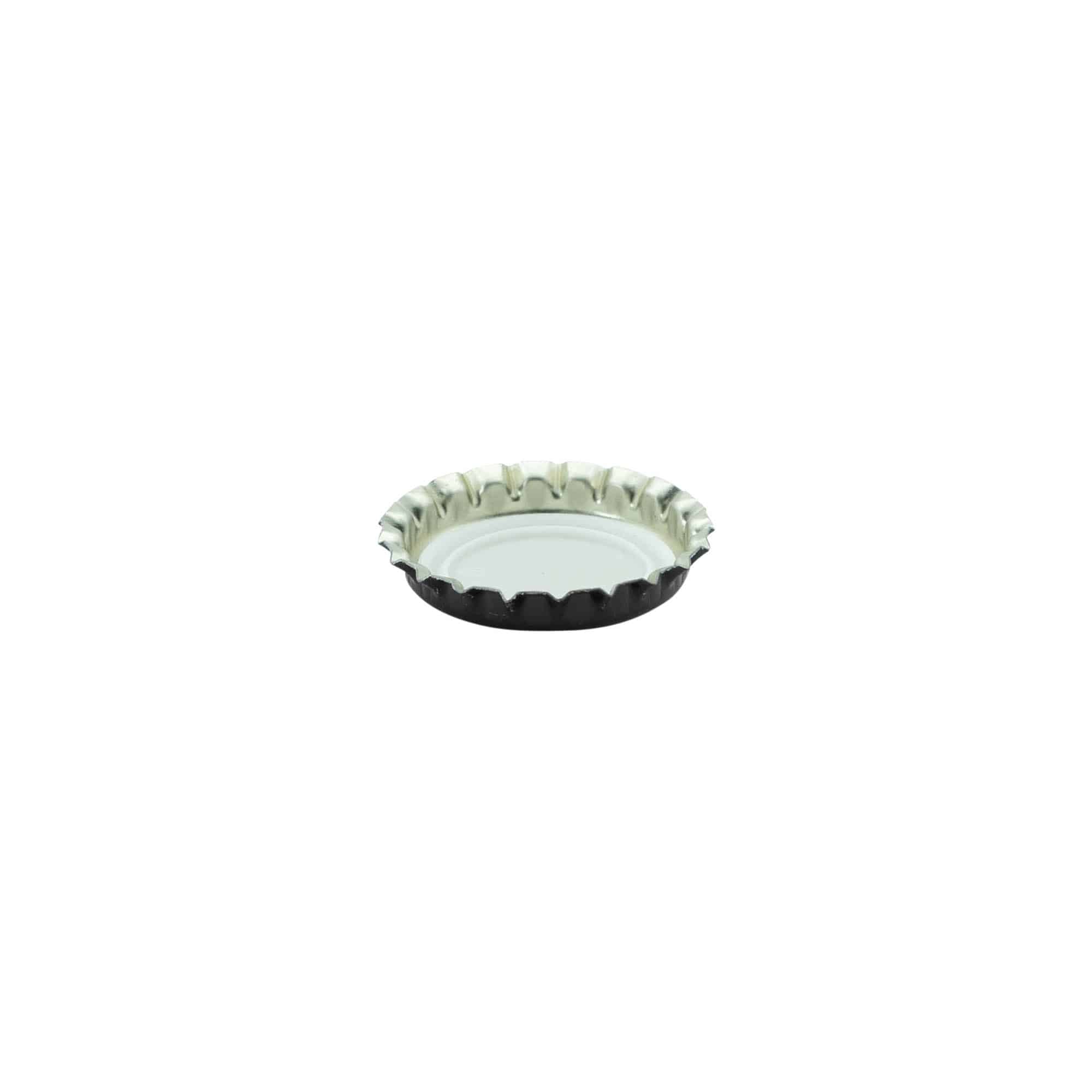Kronkorken 26 mm, Metall, schwarz Kronkorken 26 mm, Metall, schwarz