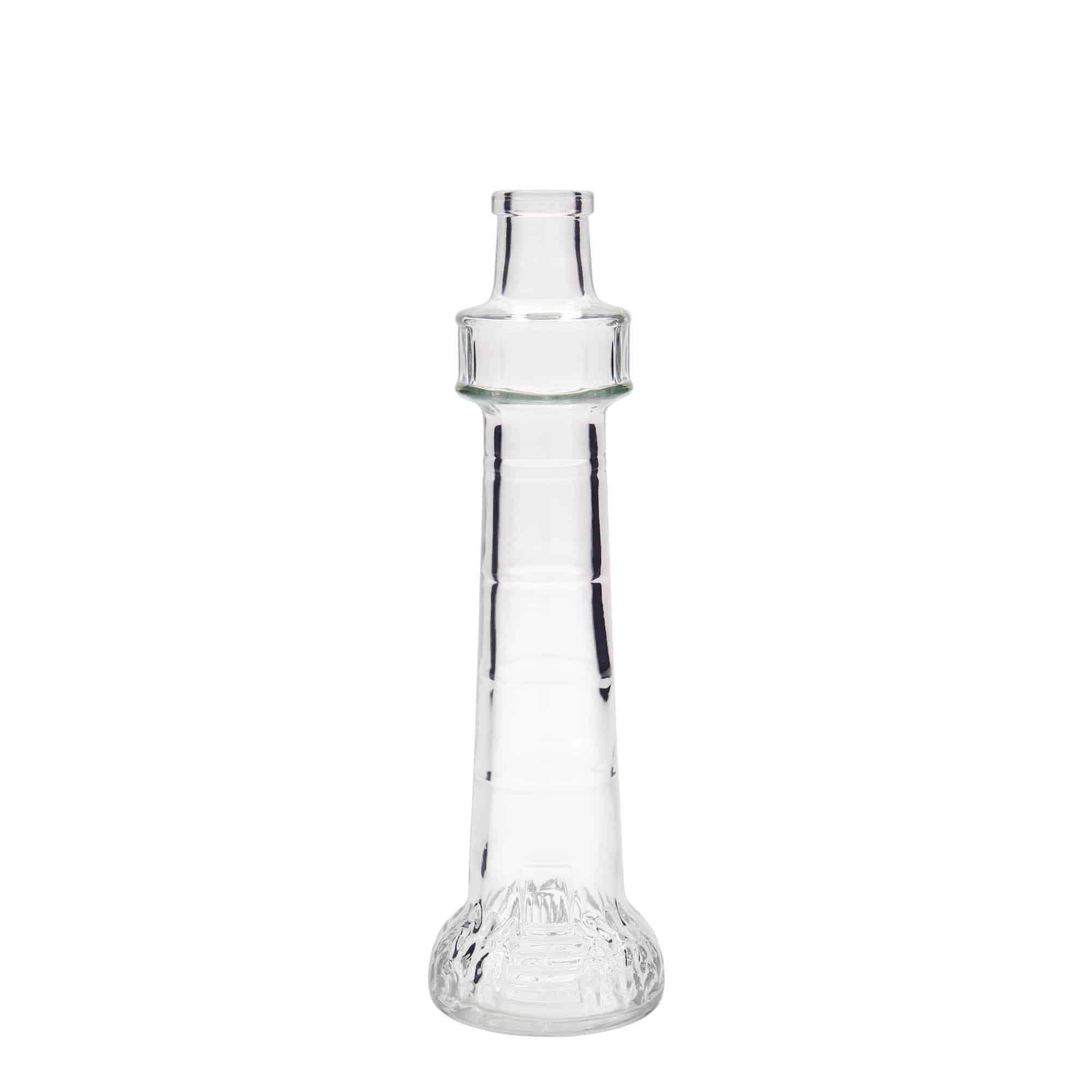 200 ml Glasflasche «Leuchtturm», Mündung: Kork