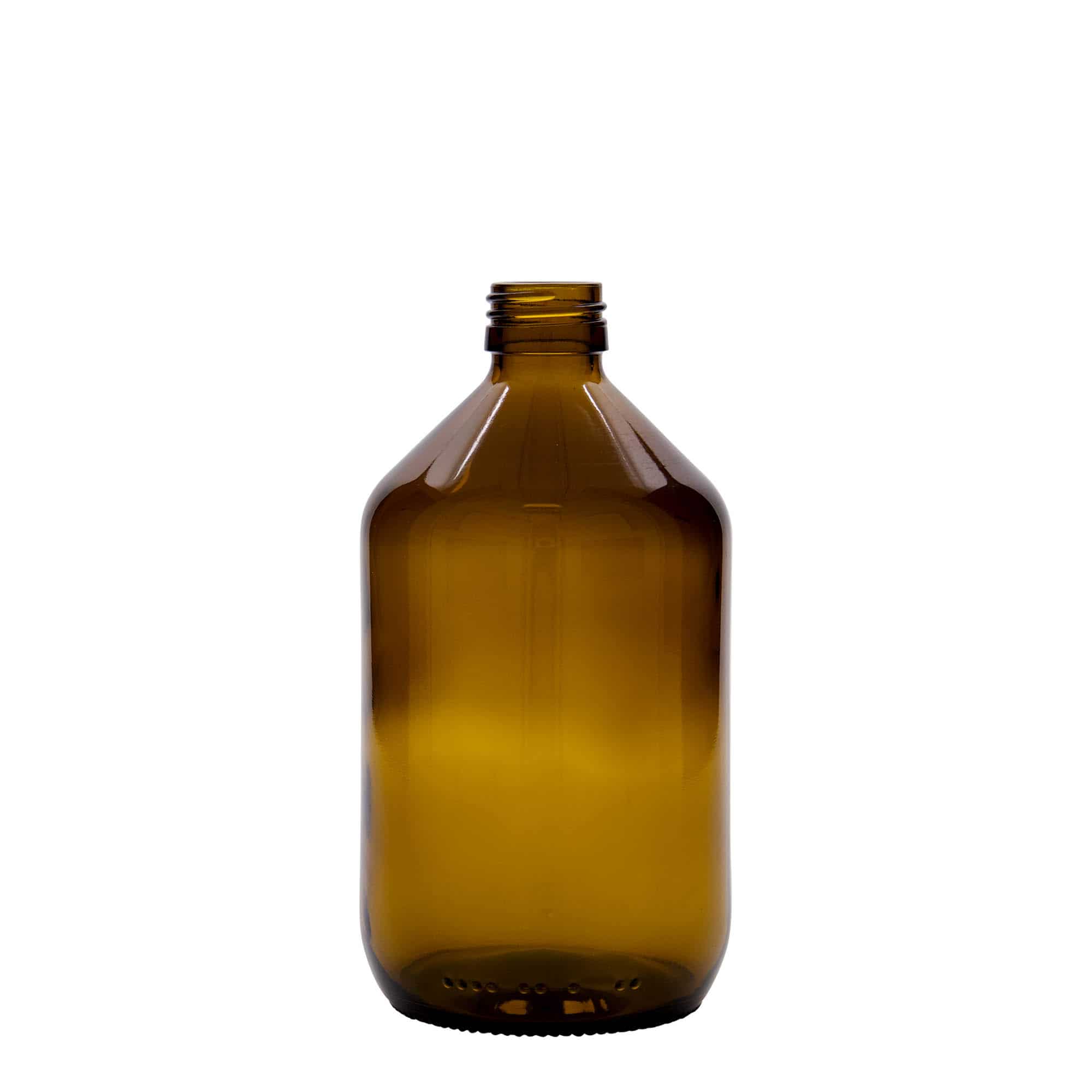 500 ml Medizinflasche, braun, Glas, Mündung: PP 28 500 ml Medizinflasche, braun, Glas, Mündung: PP 28