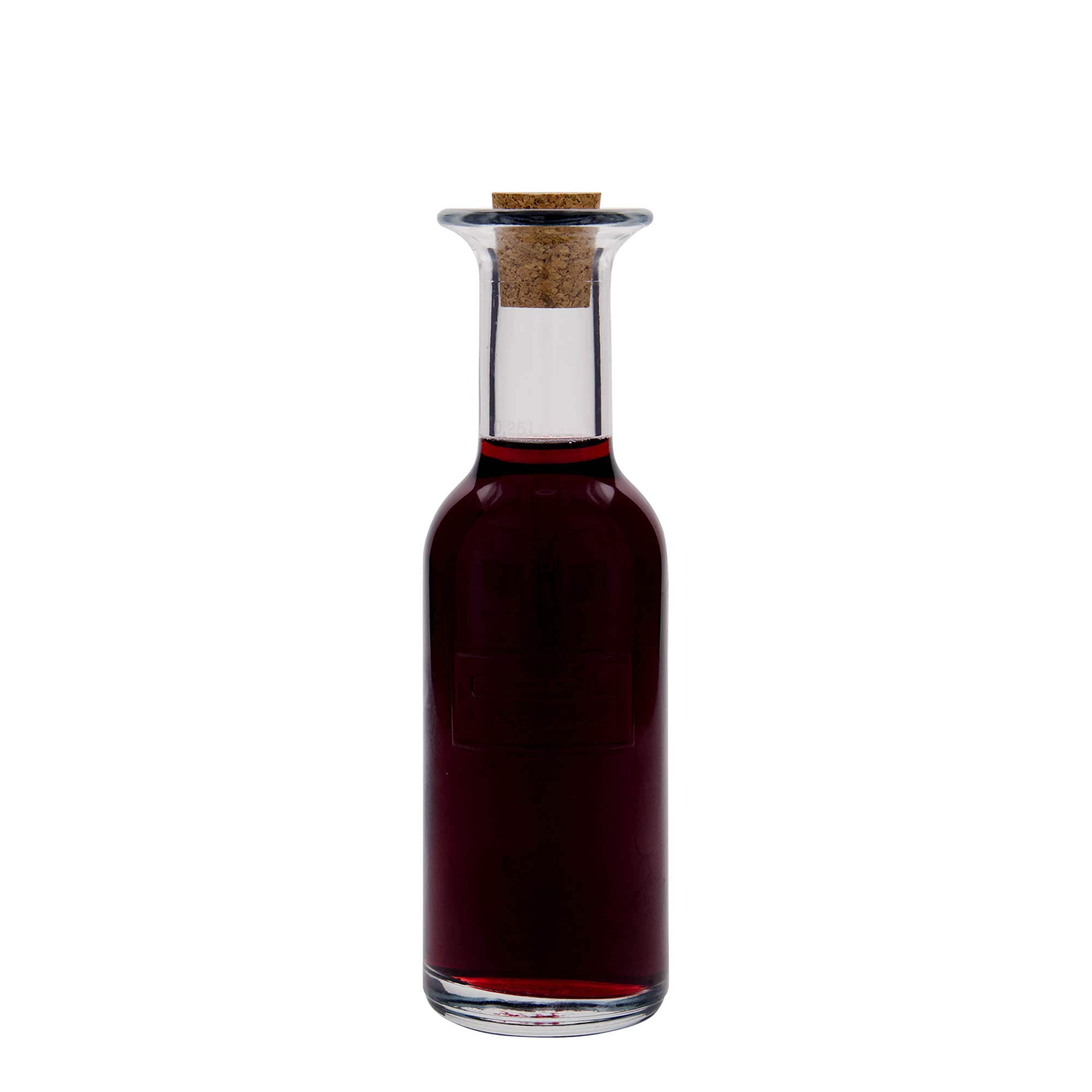 250 ml Glasflasche «Optima Fine Wine», Mündung: Kork